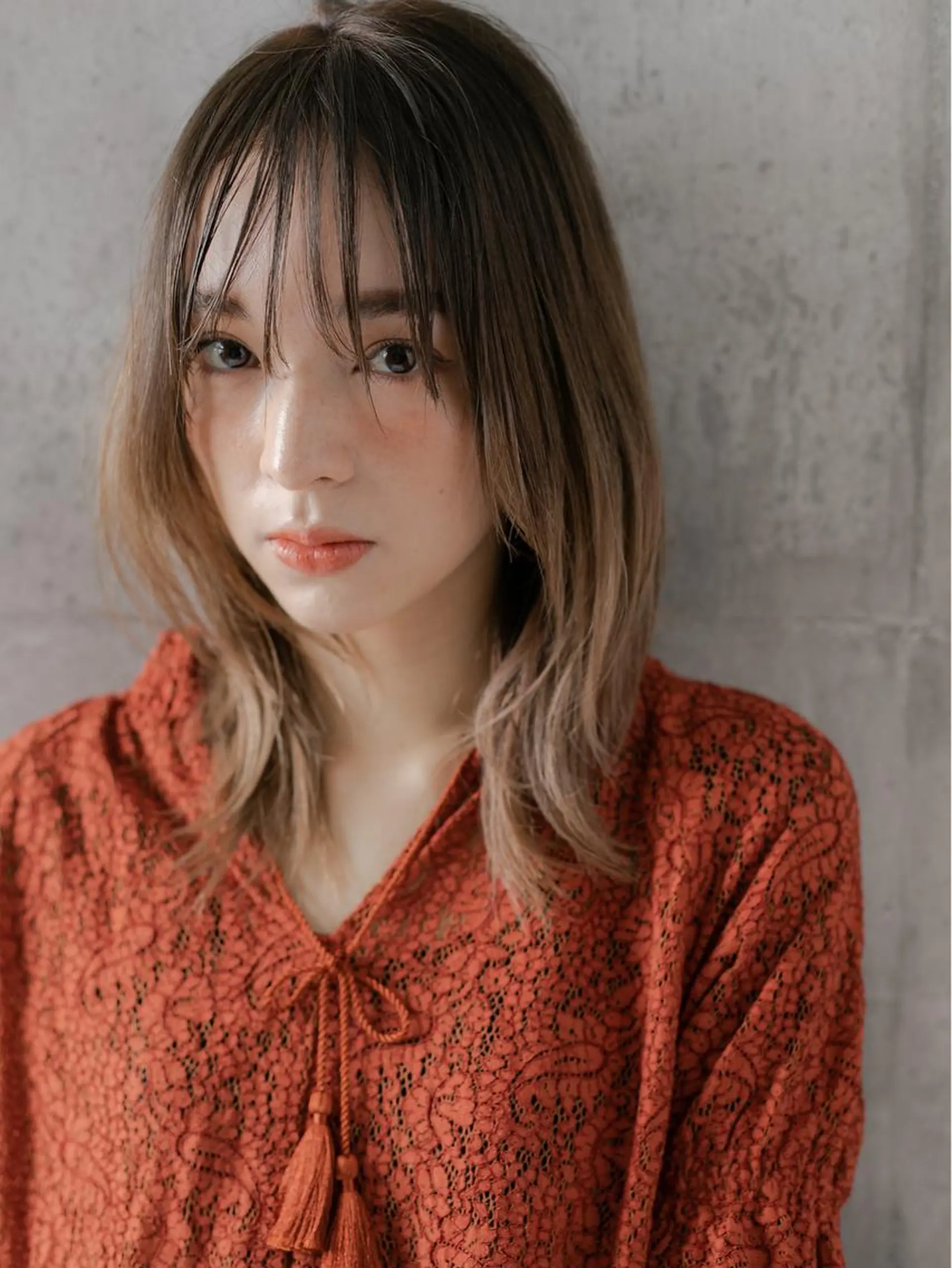 ミディアム カラー POCKET 高崎店🇰🇷のヘアスタイル