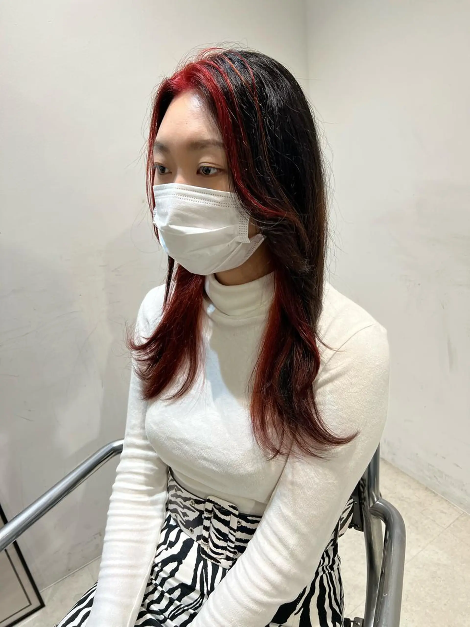 ロング カラー カット ヘアカラー トリートメント 赤みゼロ/透明感 カラー🌿KANTAのヘアスタイル