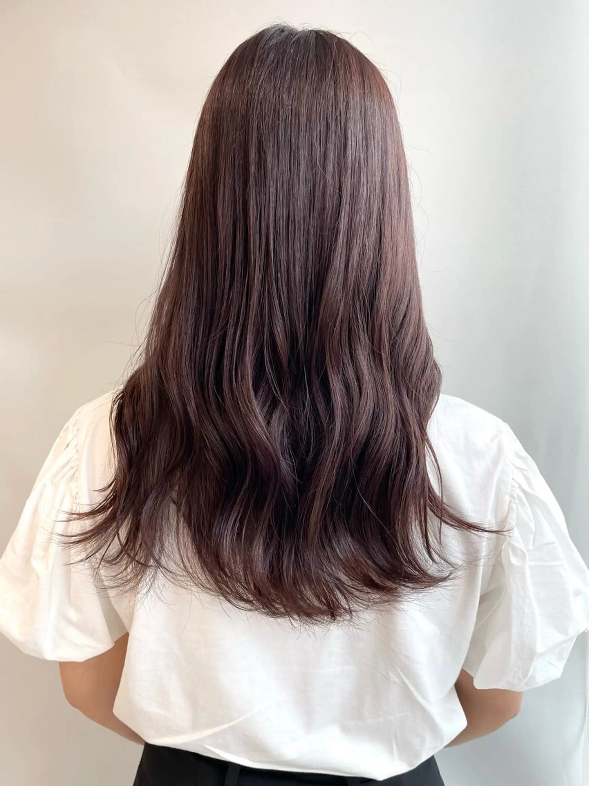 ロング カラー カット ヘアカラー トリートメント 山口 莉奈のヘアスタイル