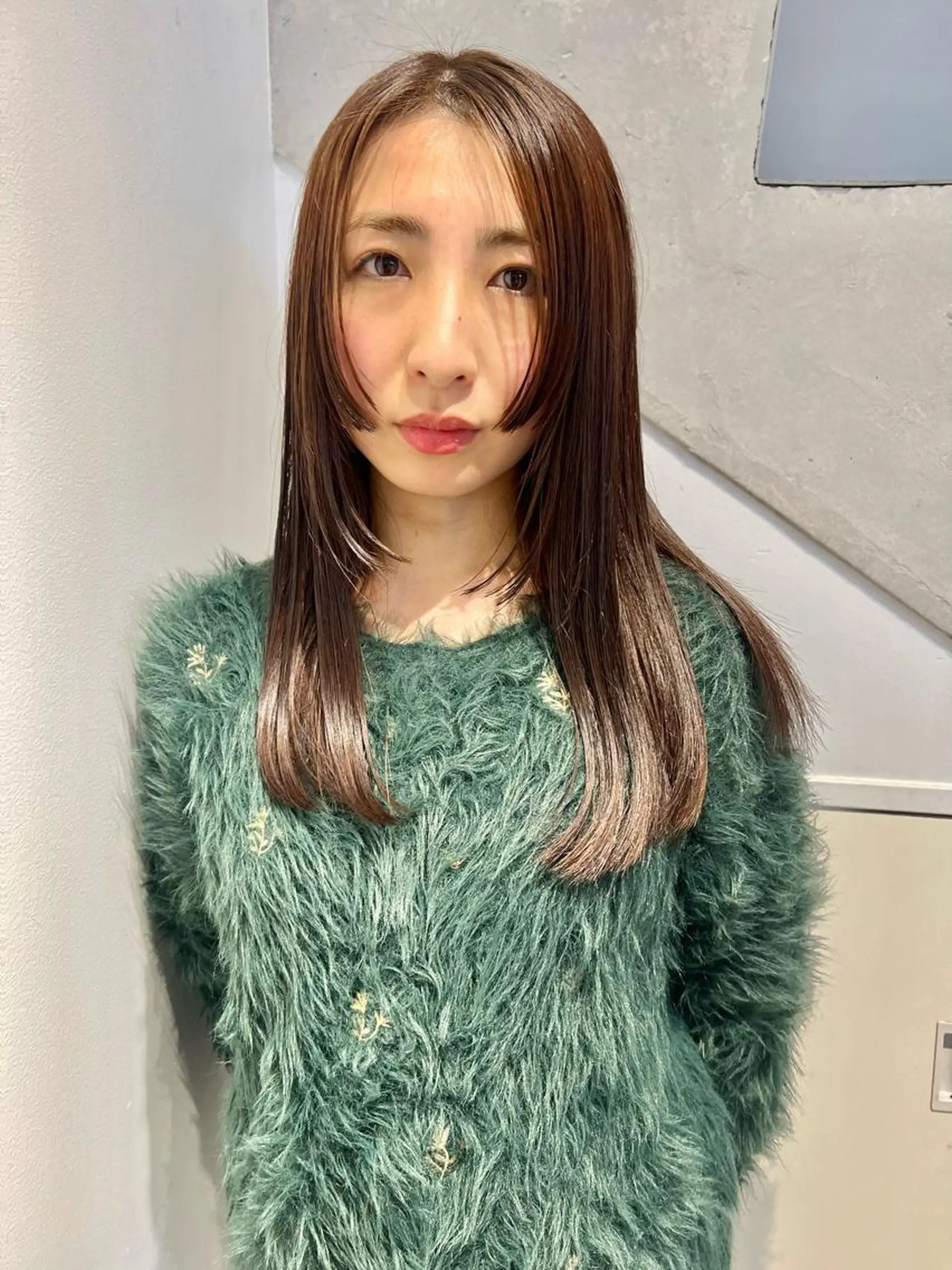 ロング カラー ブラウンカラー レイヤーカット 顔周りカット/透明感 カラー✂️MEIのヘアスタイル