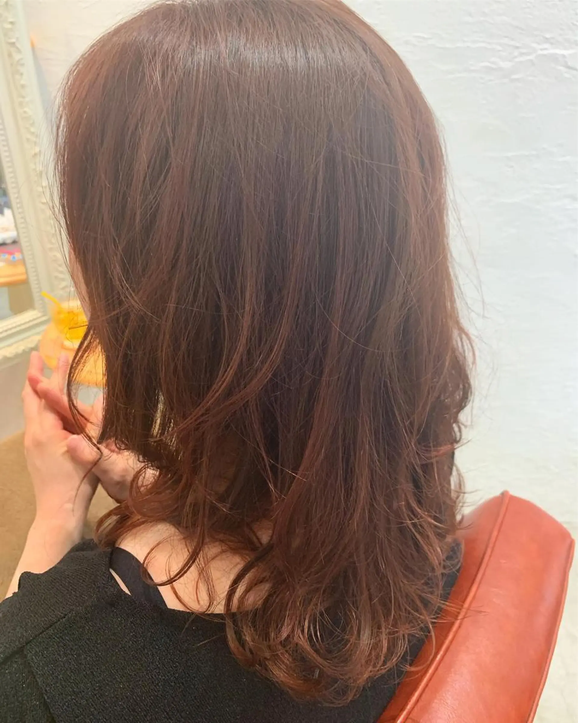 セミロング カラー fio マナミのヘアスタイル