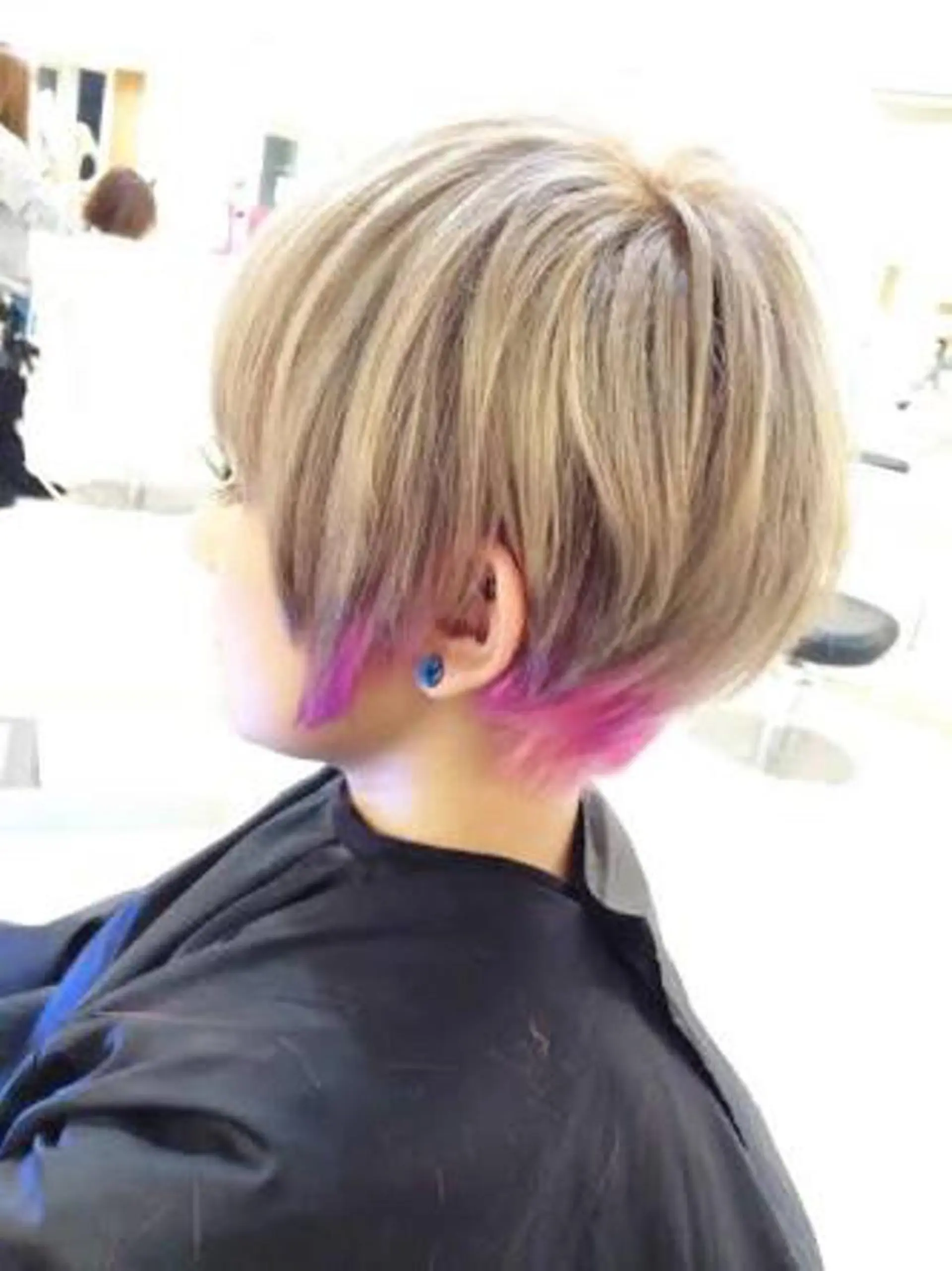 ショート カラー ピンクカラー シルバー バイオレットカラー 似合わせボブ特化 mayaのヘアスタイル