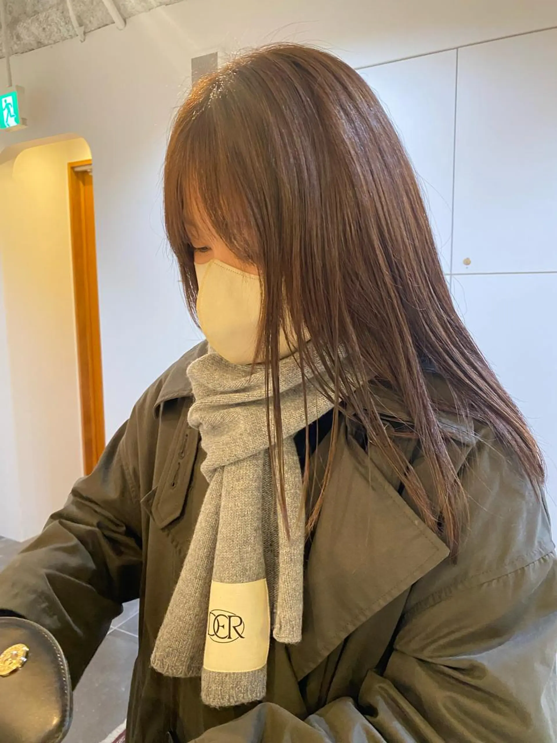 ミディアム カラー 砂原 ひよりのヘアスタイル