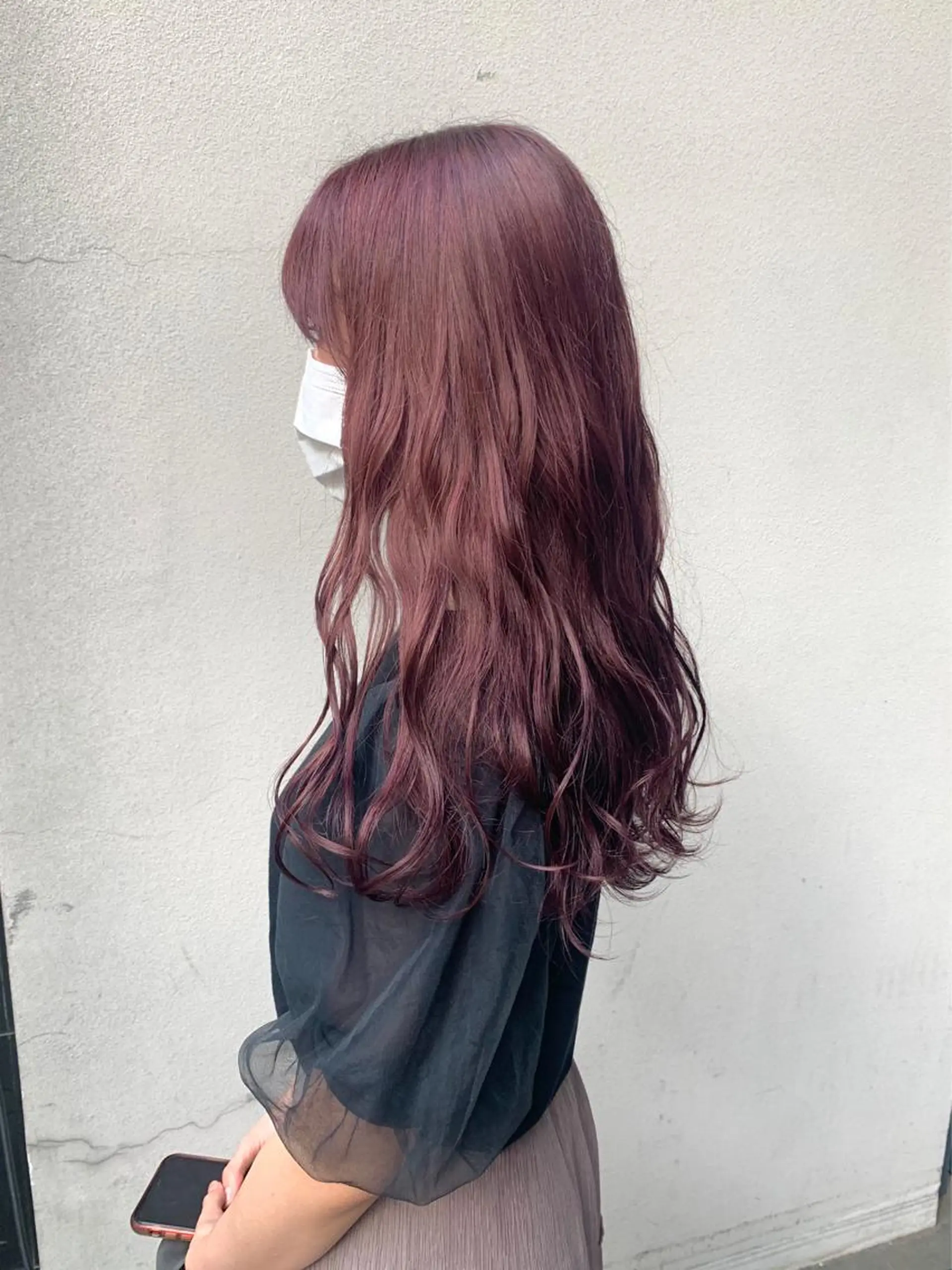 セミロング カラー ベージュカラー ピンクカラー ピンクベージュ カット ヘアカラー トリートメント 矢野 晃平のヘアスタイル