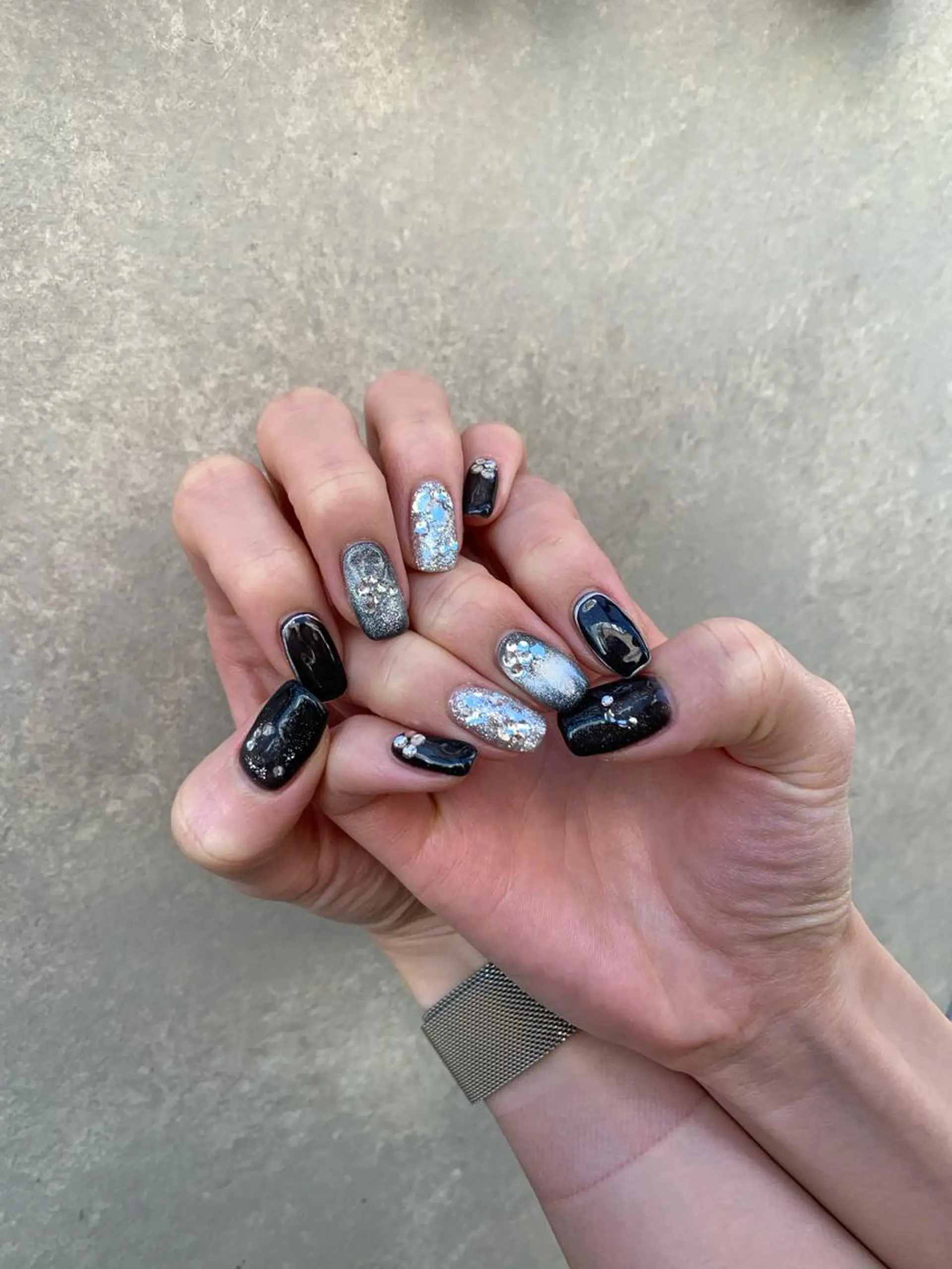 ネイル キラキラネイル 【韓国ヘア・ネイル】 HINATA🍒のネイルデザイン