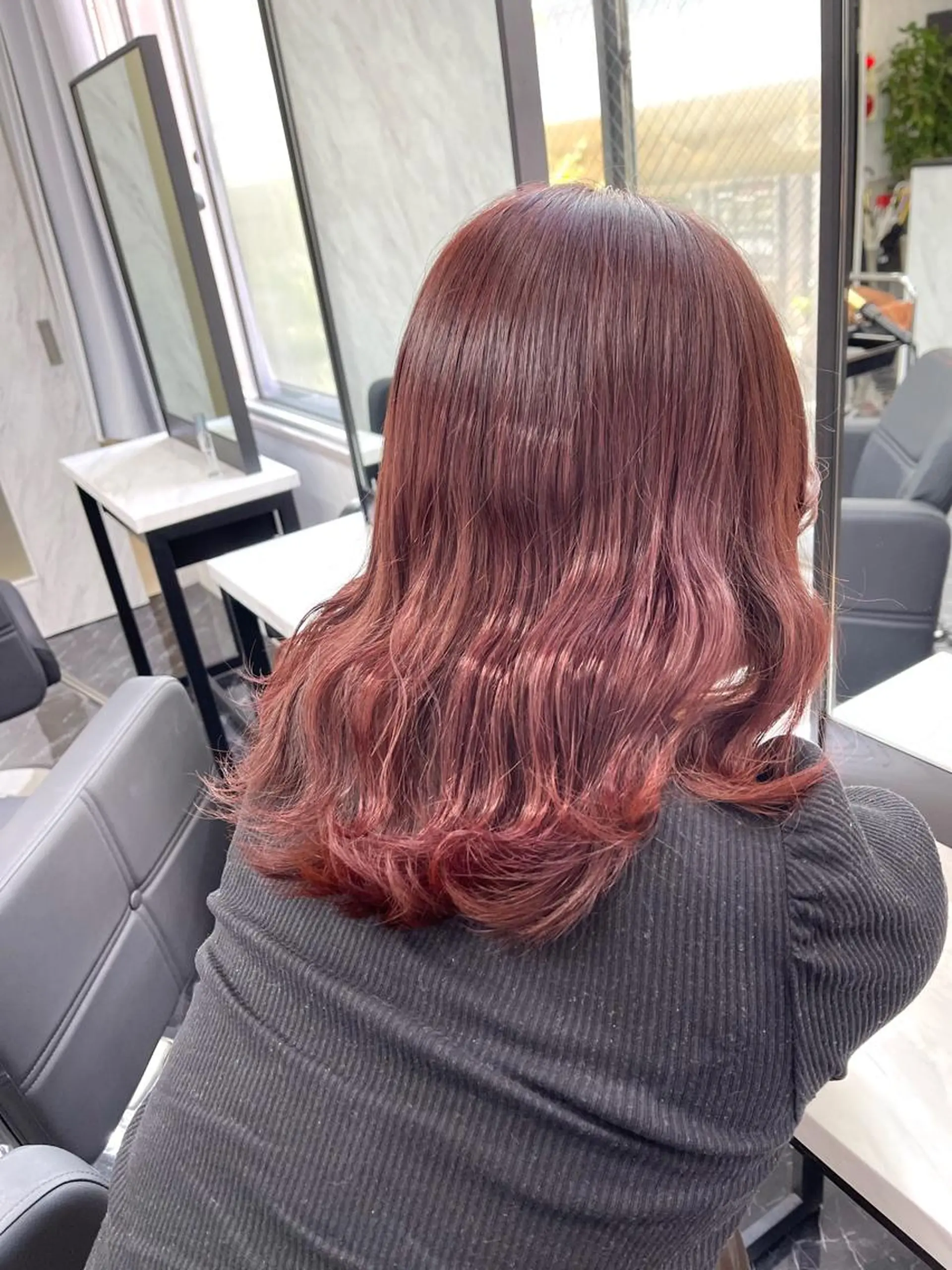 セミロング カラー ヘアカラー トリートメント 髪質改善/堀江 ケアカラーtoshiのヘアスタイル