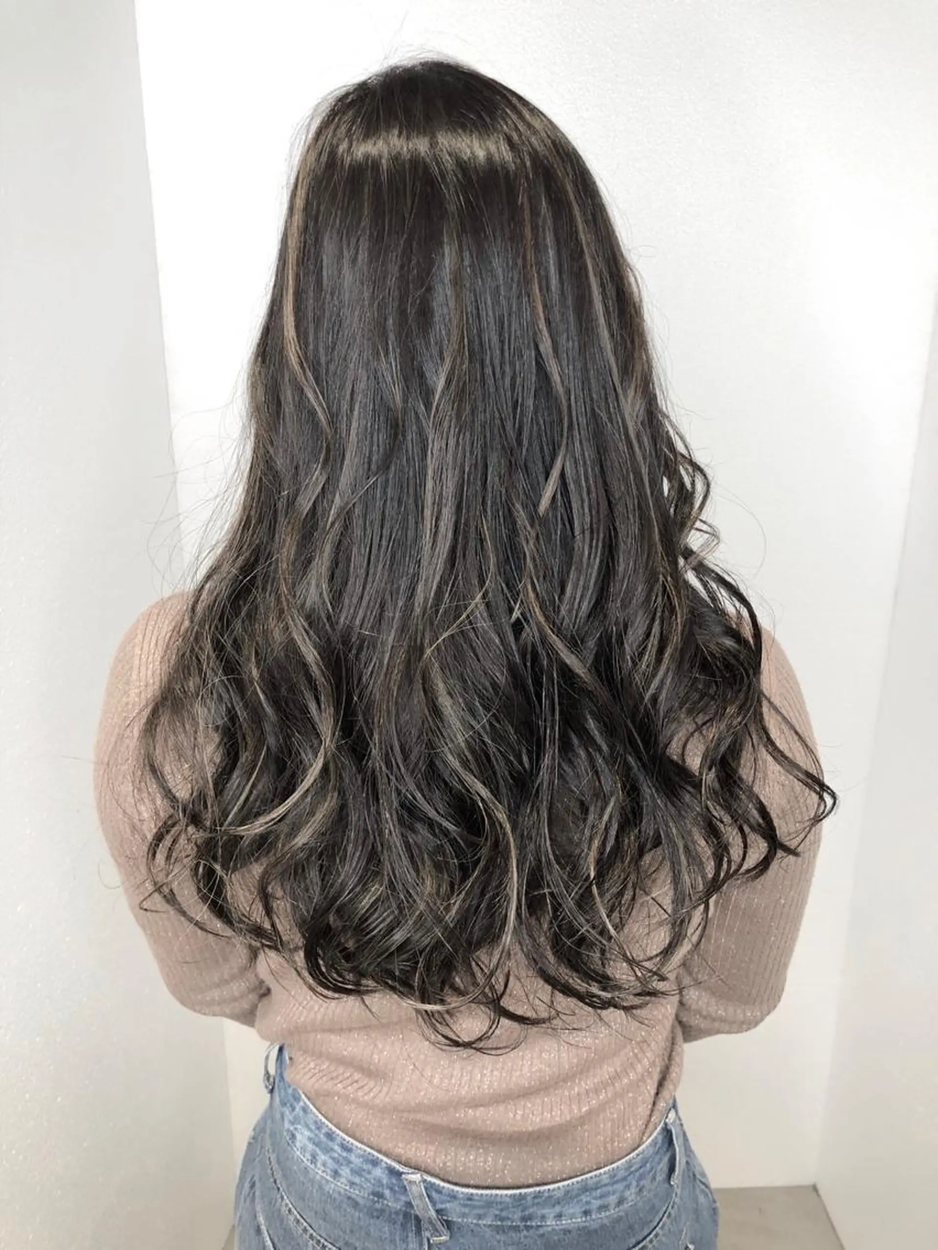 ロング カラー ハイライトカラー ハイライト 店長　濱口 花菜　美髪整形のヘアスタイル
