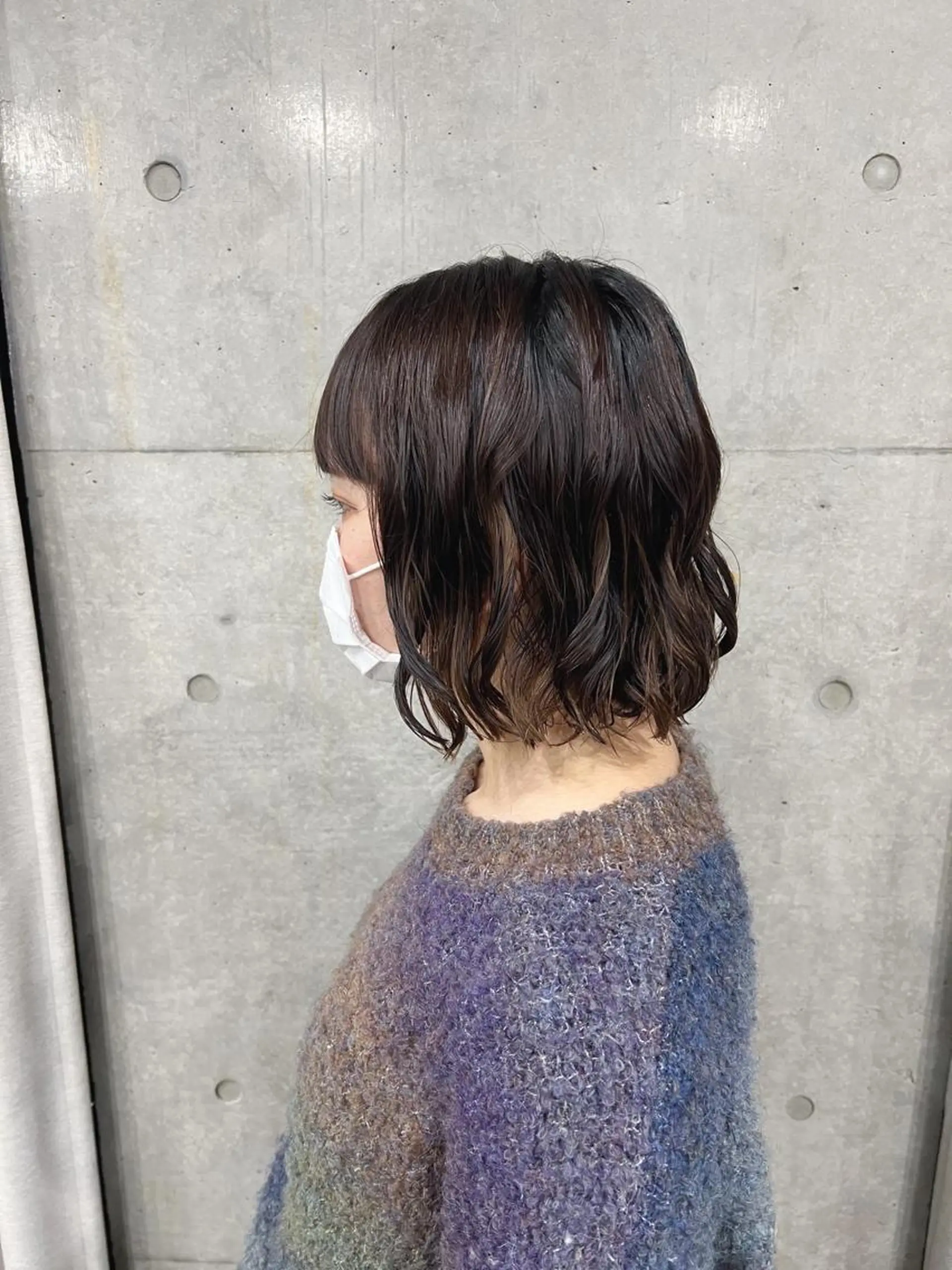 ショート パーマ ボブパーマコテ巻き風 パーマNo1深江秀平のヘアスタイル