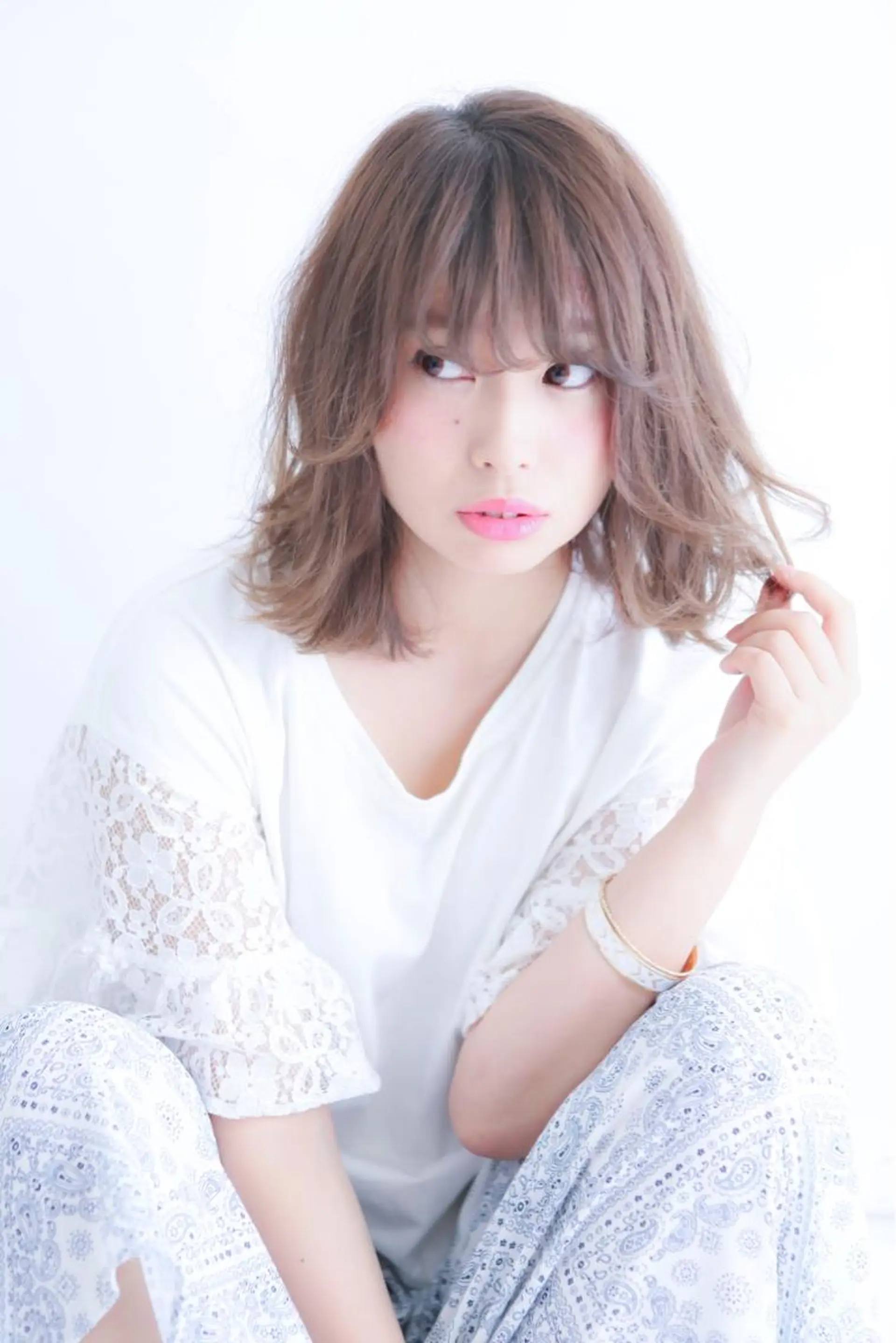 ショート カラー モテ髪透明感❤️ デイズヘアカラーのヘアスタイル