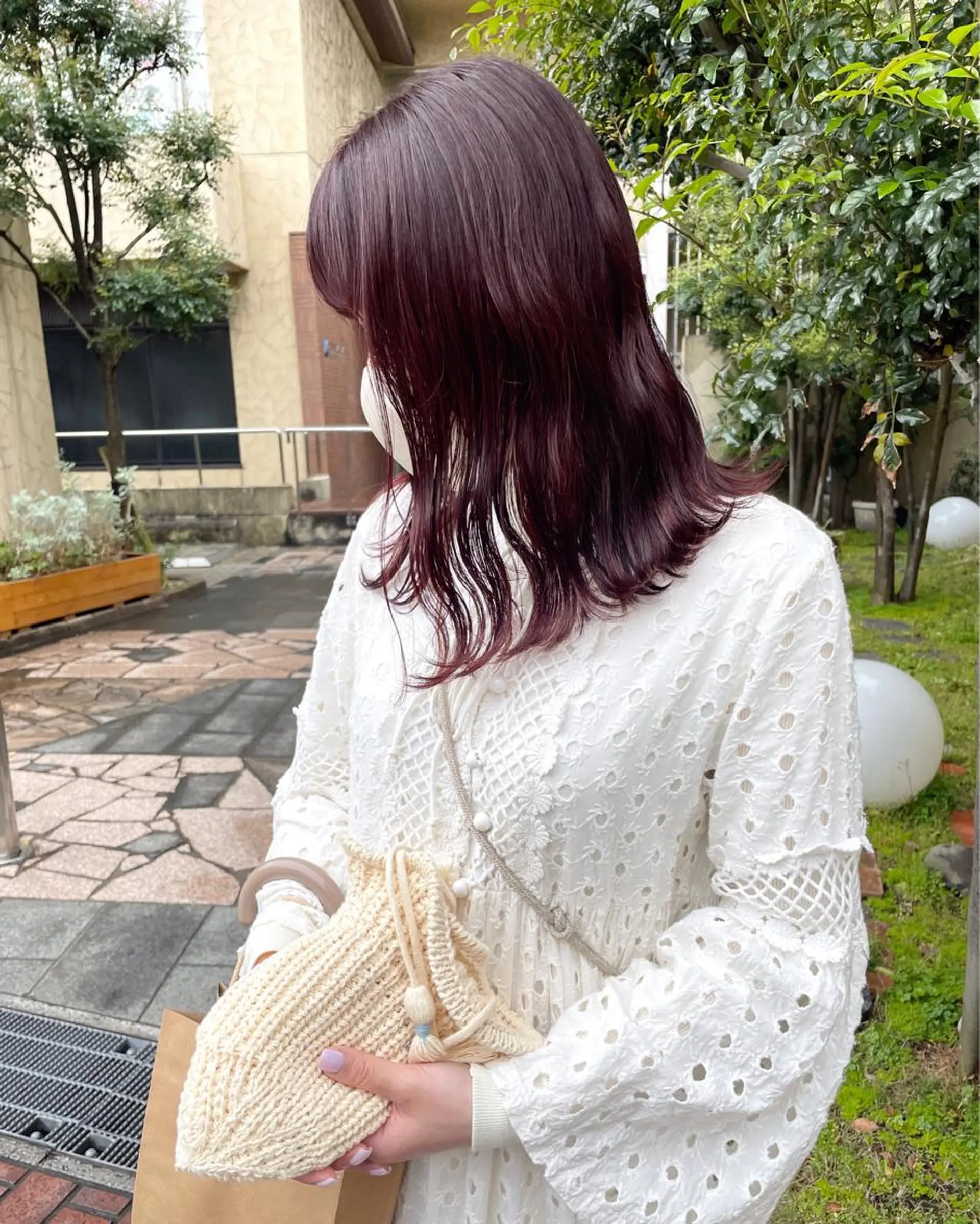 ミディアム カラー 🙃 透明感カラー/ボブのヘアスタイル