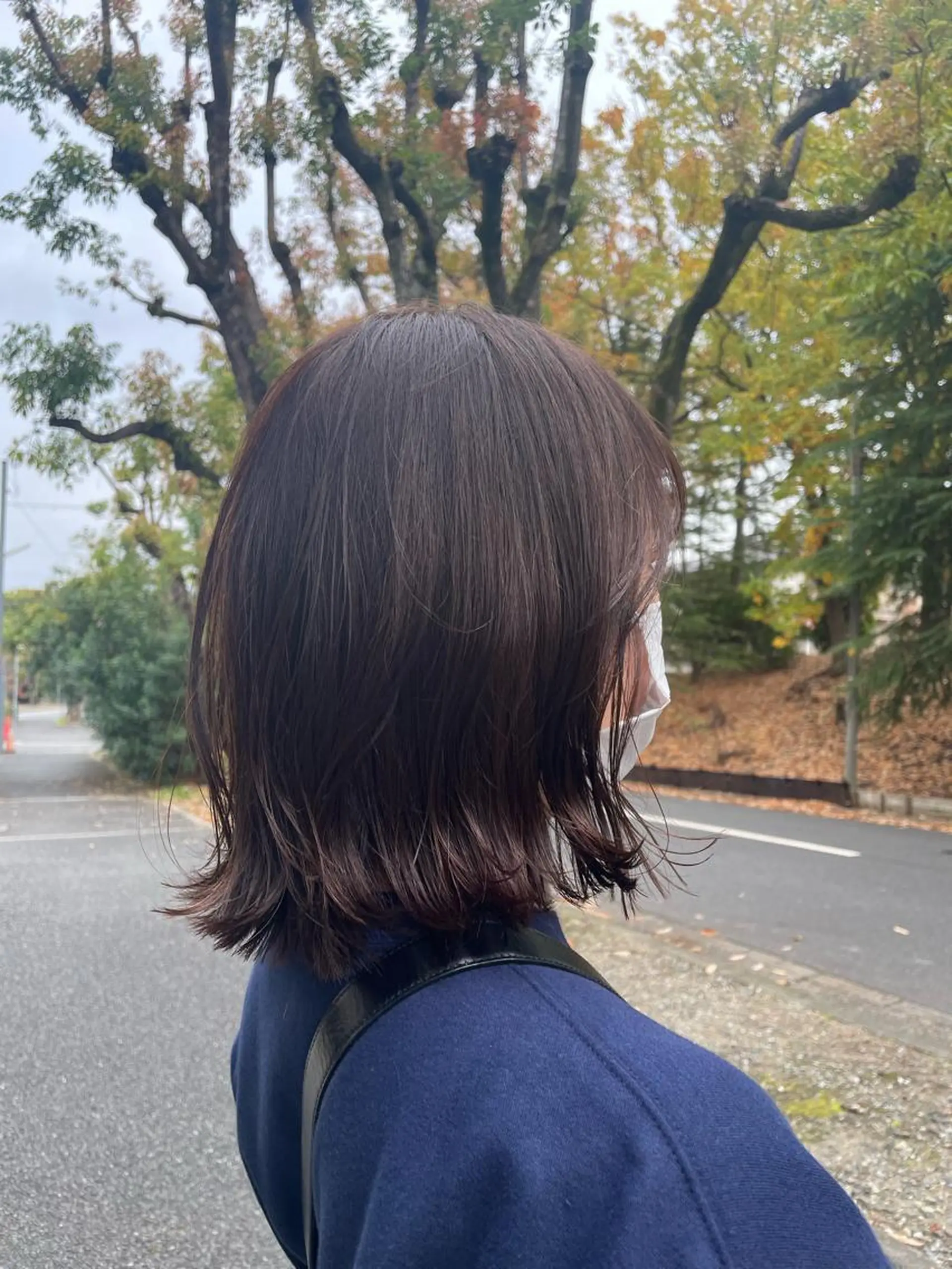 ミディアム カラー 佐藤 世怜奈のヘアスタイル