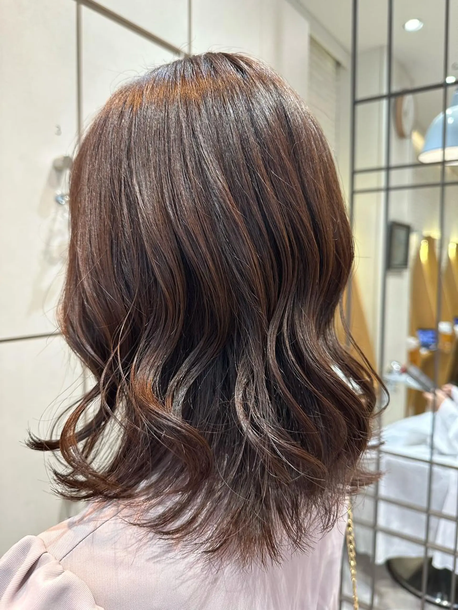 ミディアム 美髪矯正/渡辺 りんのヘアスタイル