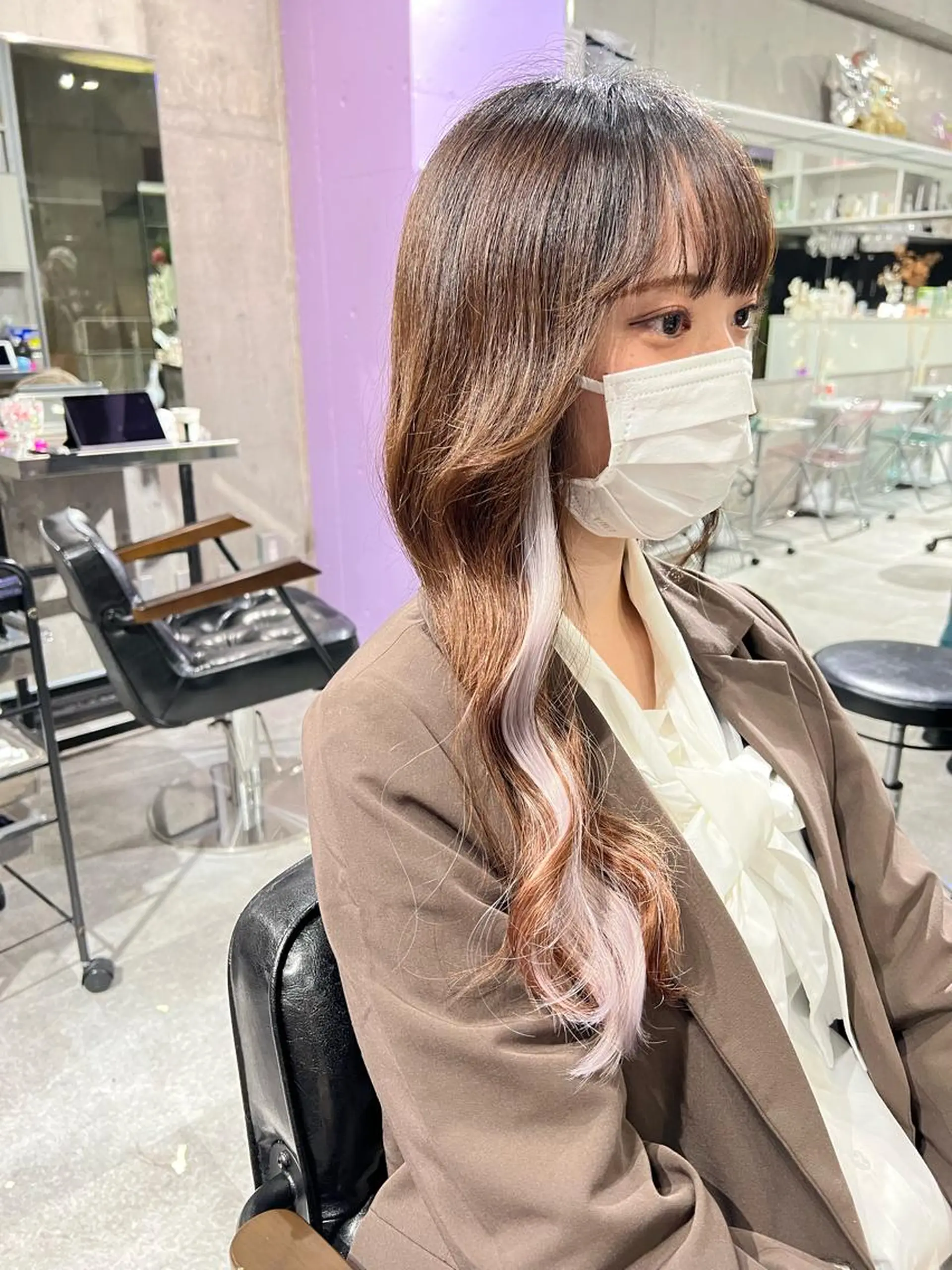 セミロング エクステ Lavy Kyoto エクステのヘアスタイル
