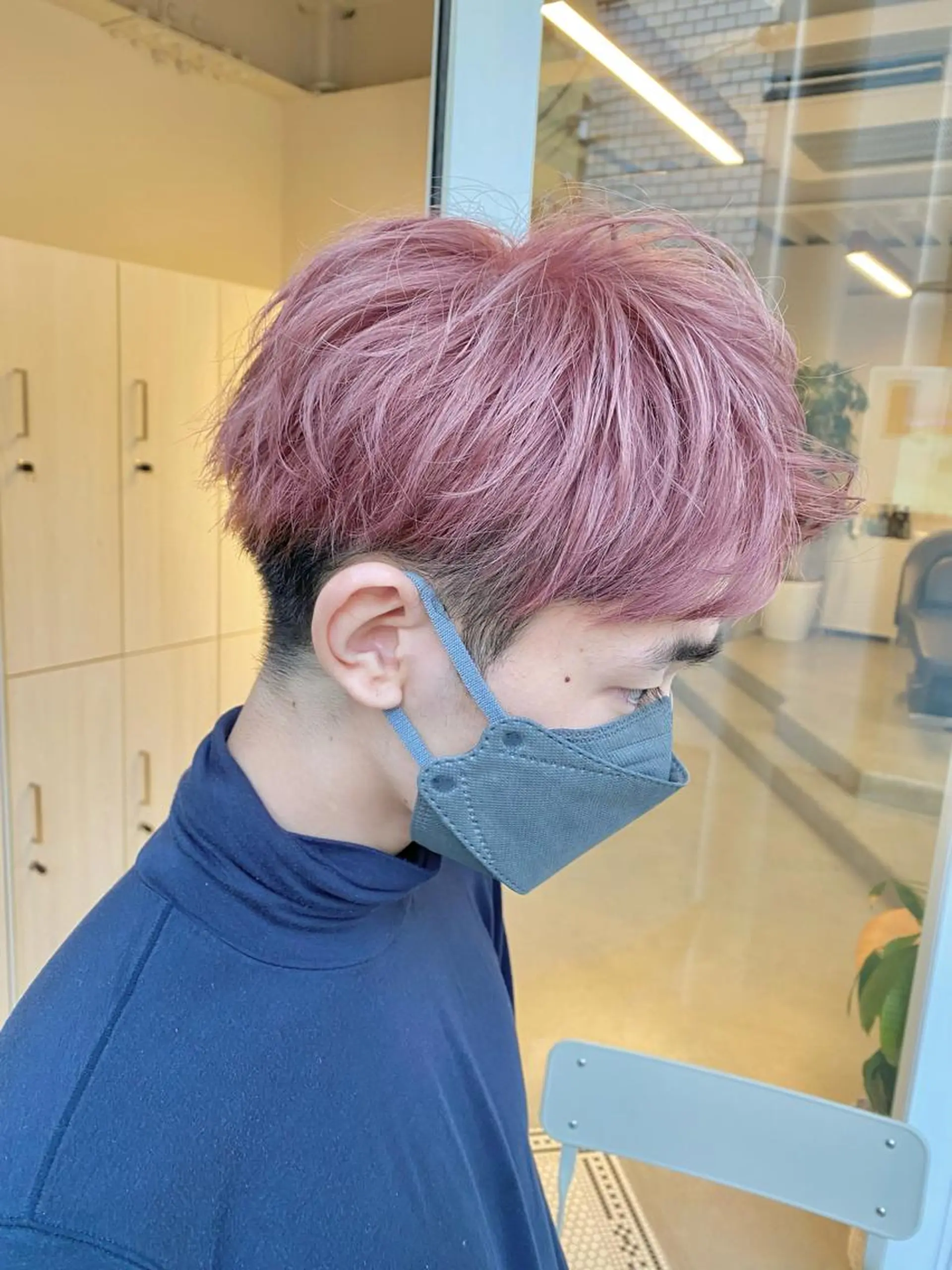 ショート カラー メンズ ハイトーン×似合わせ 🌱中川慎之介のヘアスタイル