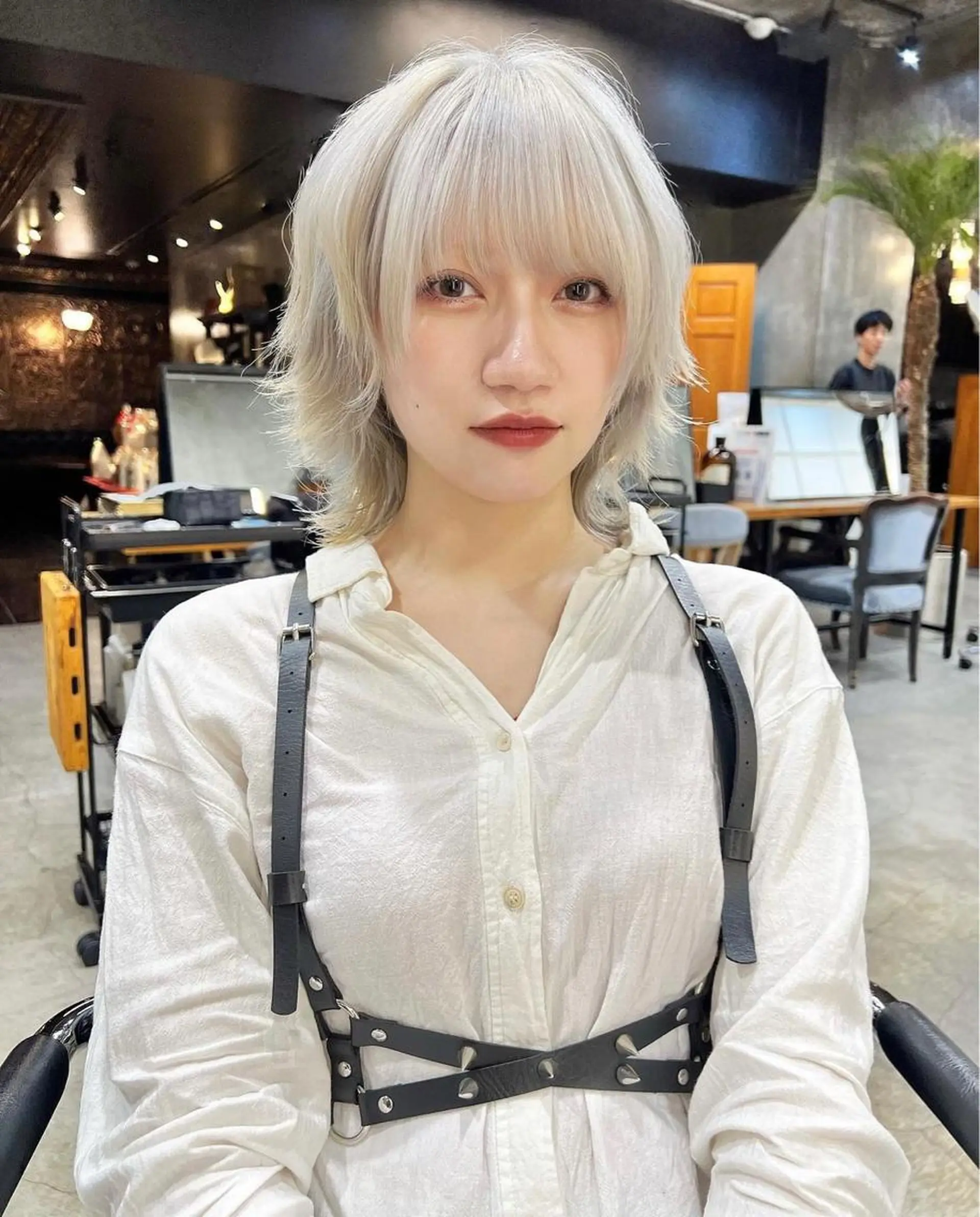 ミディアム カラー カット ヘアカラー 圧倒的デザイン力 店長🎨RENAのヘアスタイル
