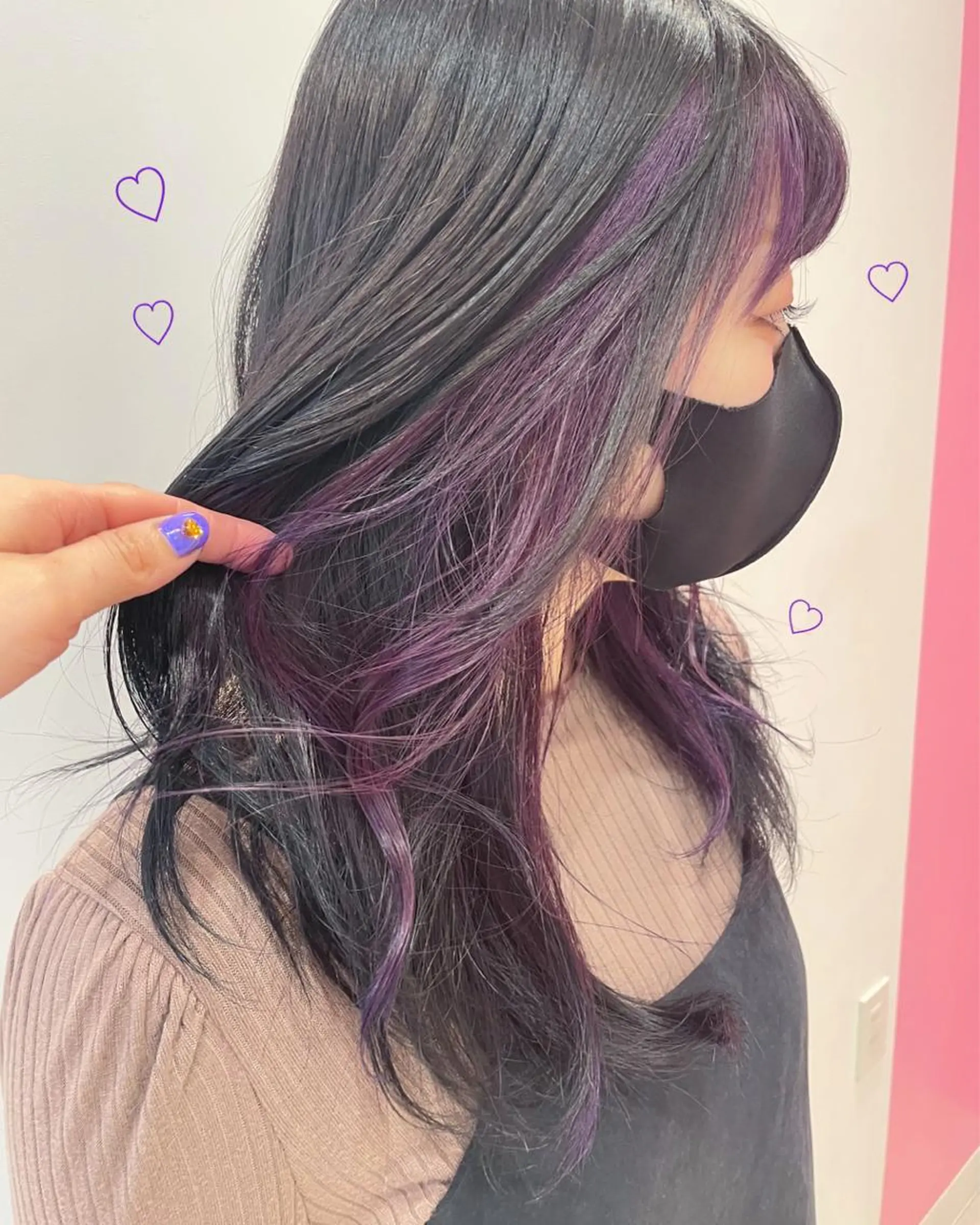 セミロング カラー 新宿駅近♡個室 ♡関口三都季🌜のヘアスタイル