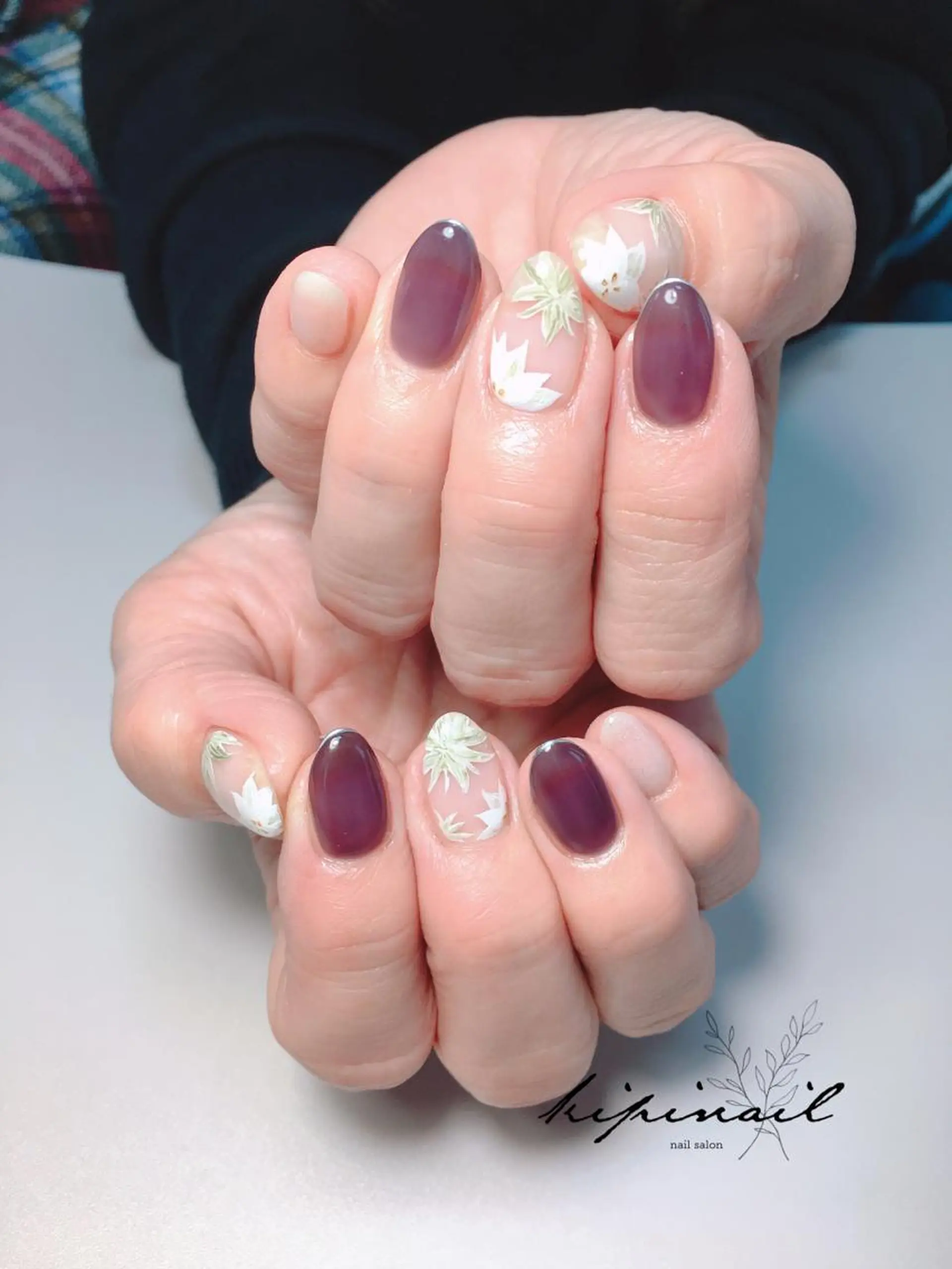 ネイル アートネイル フラワーネイル ハンドネイル kipinail 川﨑えりかのネイルデザイン