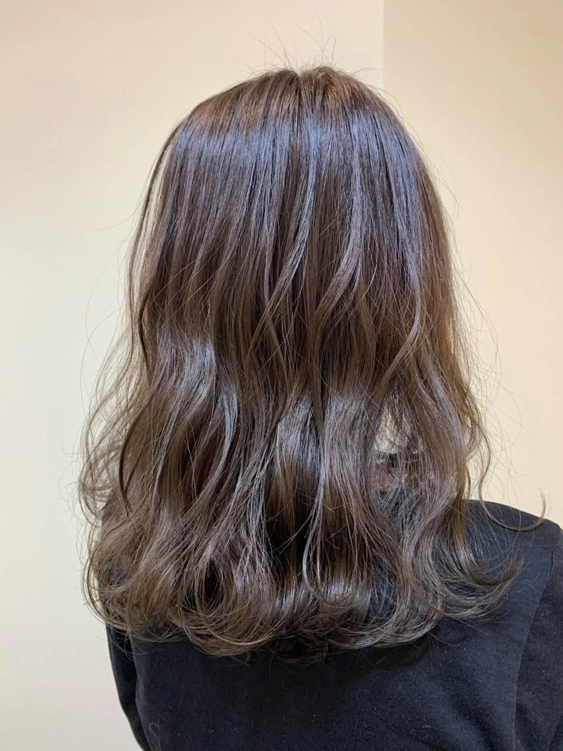 セミロング カラー ヘアアレンジ カット ヘアカラー kei🤎ベージュ /透明感カラー/博多のヘアスタイル