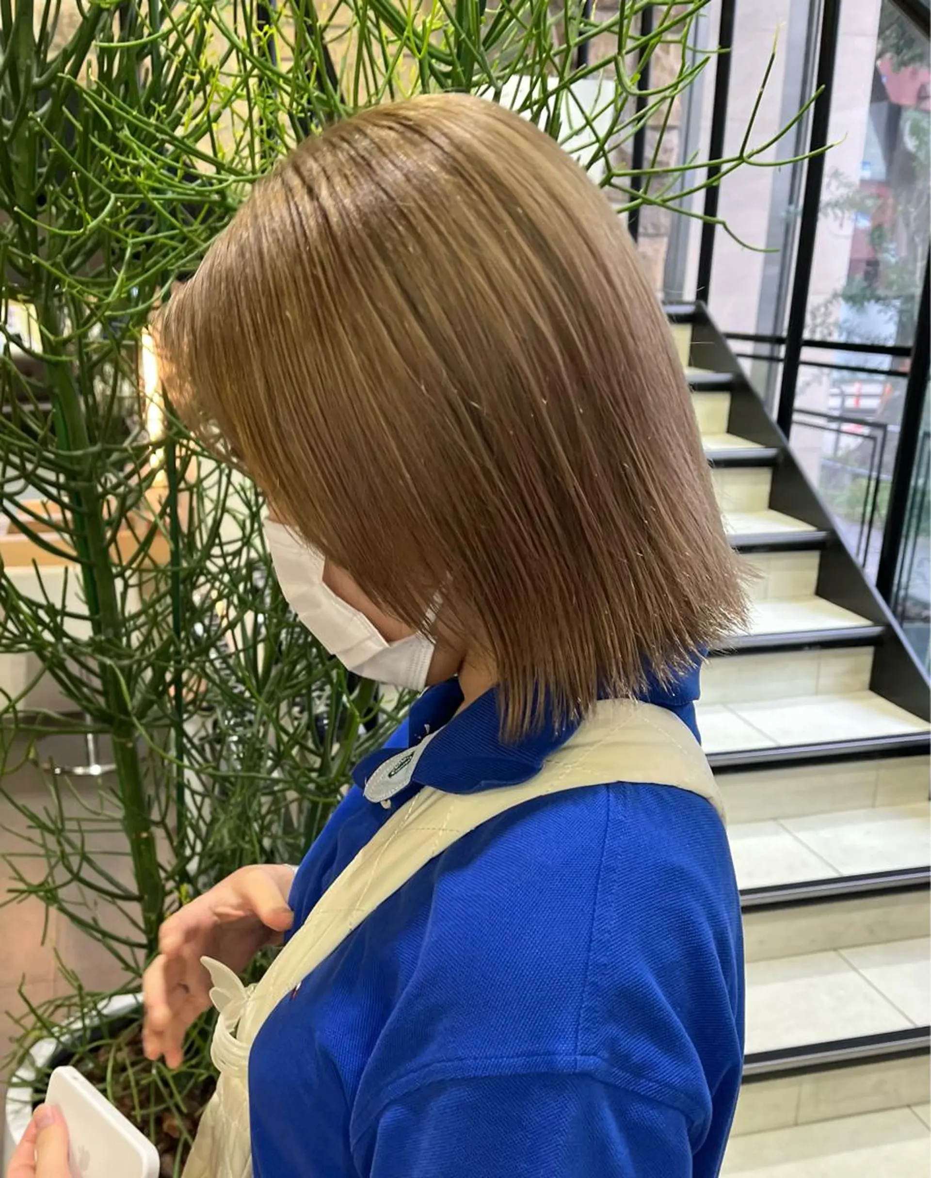 ショート カラー ヘアカラー 海外girl🤎 透明感ベージュmaoのヘアスタイル