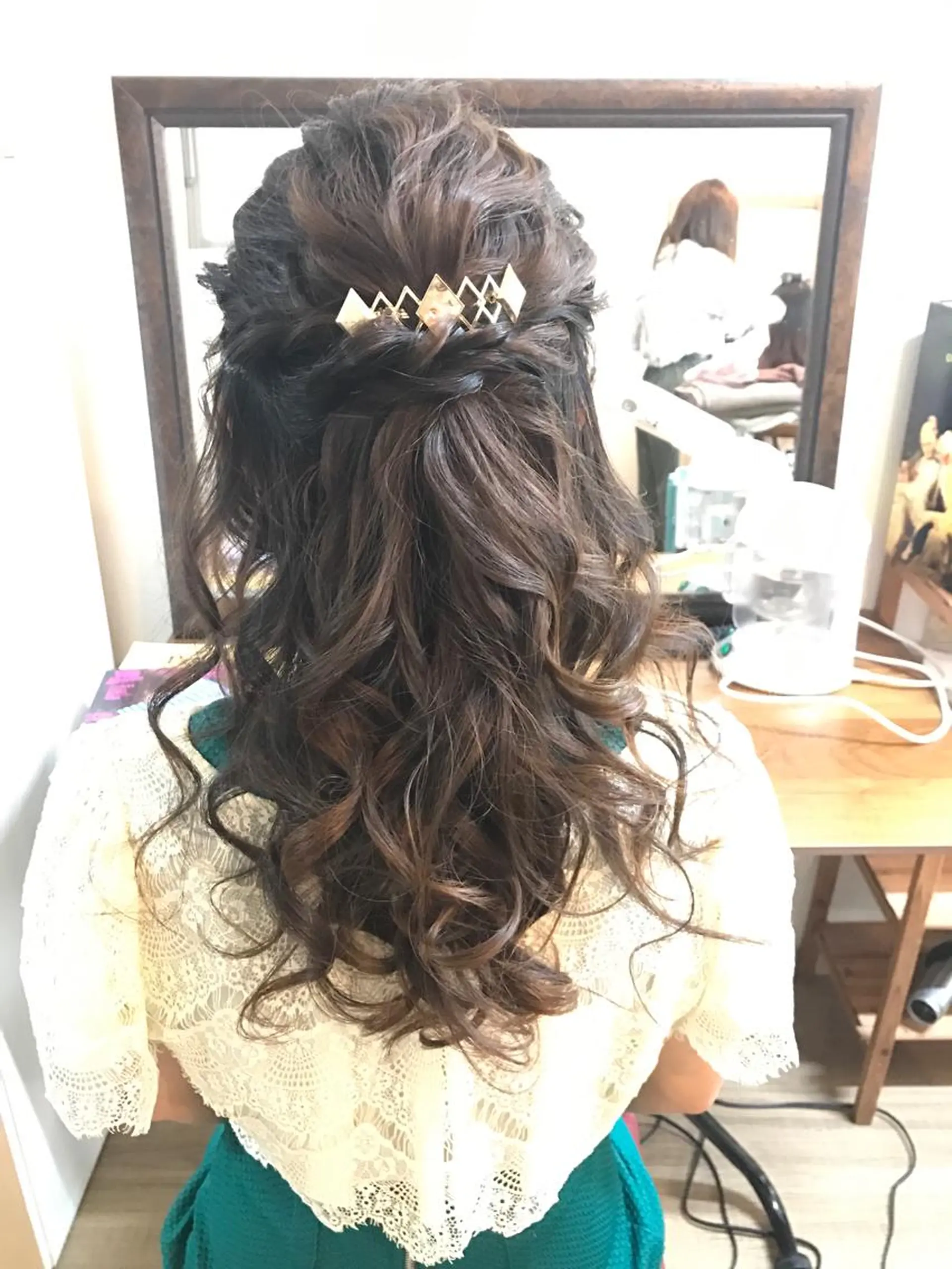 ロング カラー ヘアアレンジ 早朝✨ヘアセット 着付け/清水玲歌のヘアスタイル