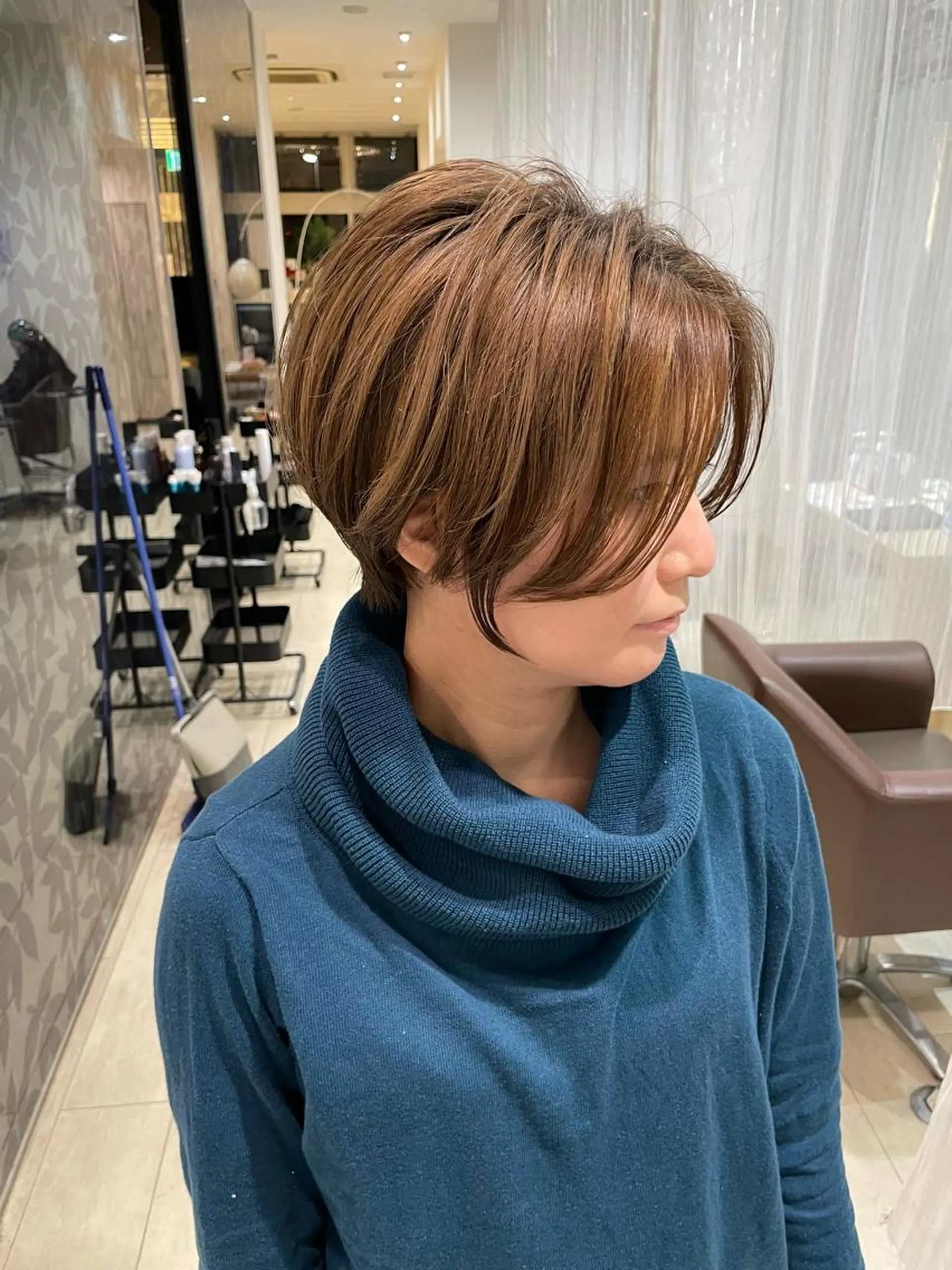 ショート 韓国レイヤー🇰🇷 ReLien西大寺店のヘアスタイル