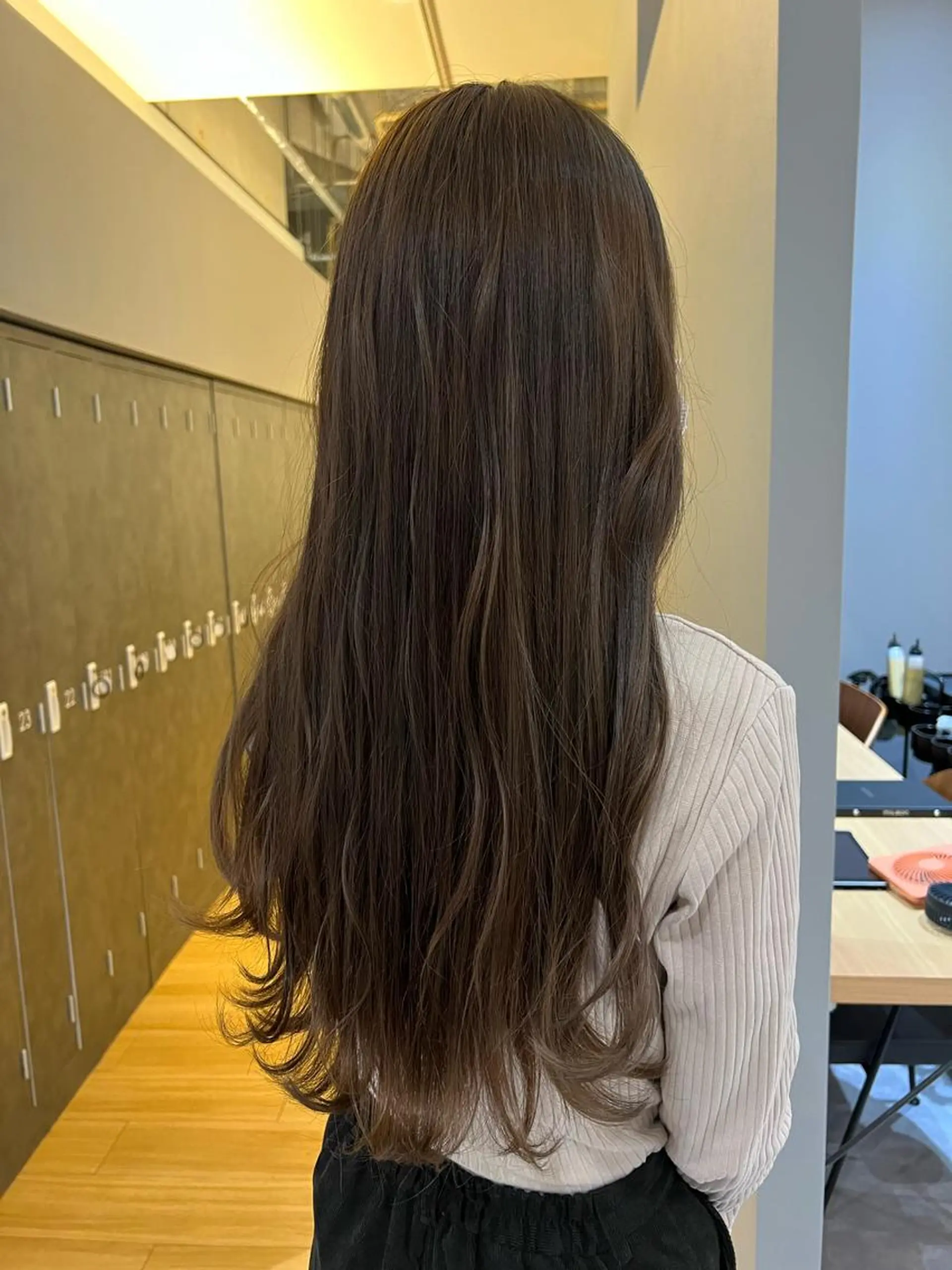 ロング カラー カット 縮毛矯正 トリートメント Tamagawa Sakiのヘアスタイル