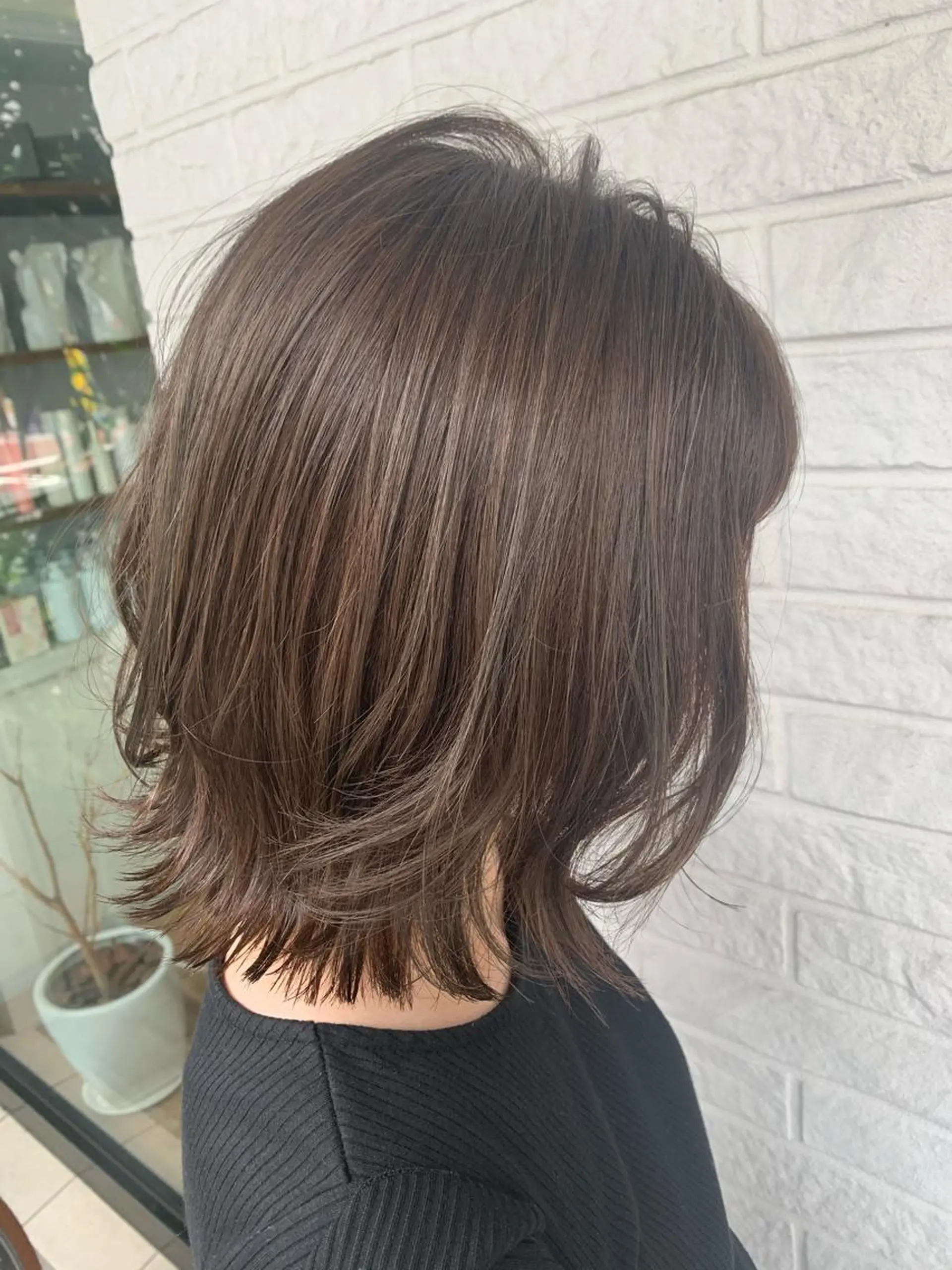 ミディアム カラー ヘアアレンジ カット ヘアカラー トリートメント ◎モチマル チアキ◎のヘアスタイル