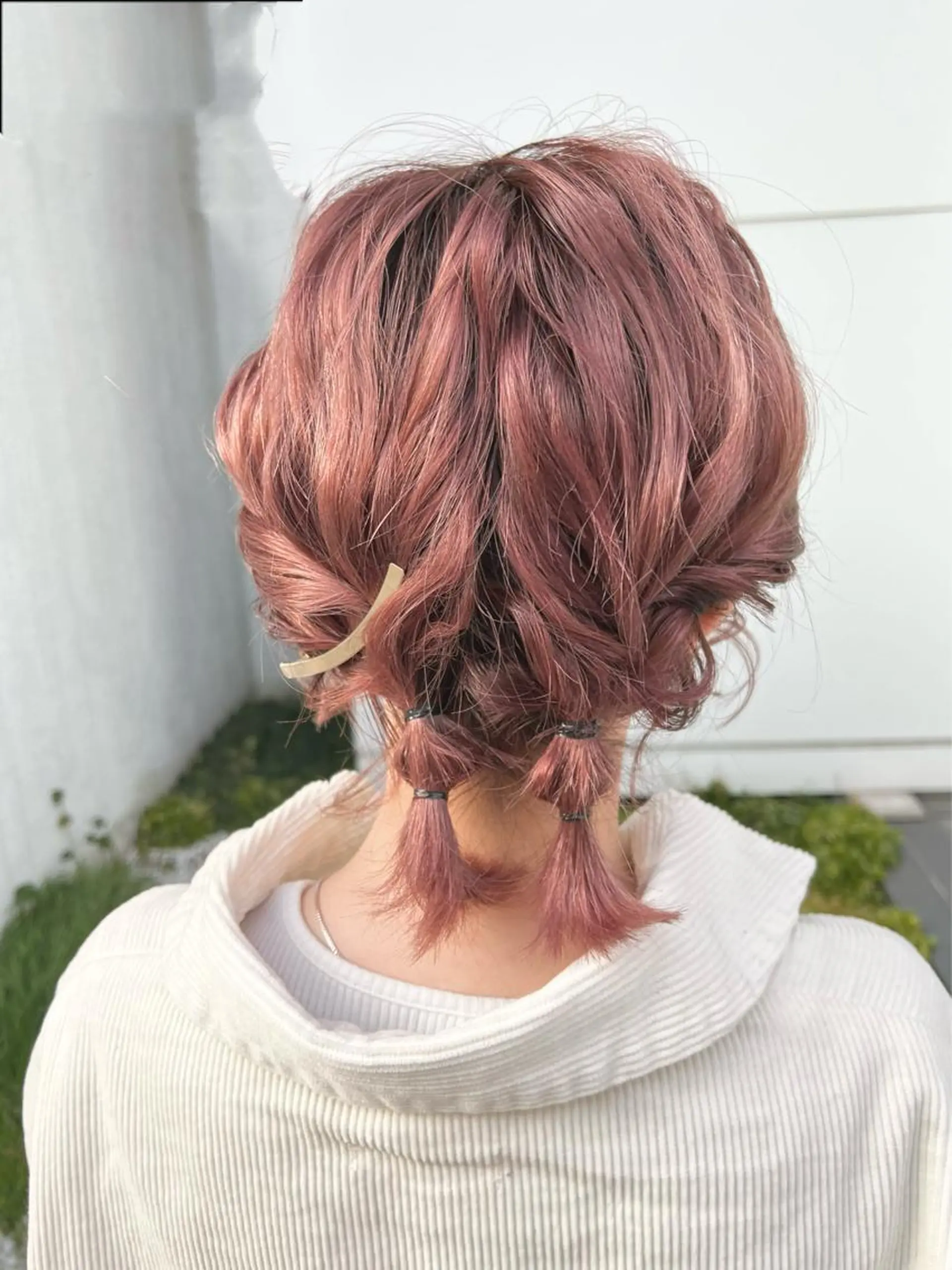 ショート ヘアアレンジ 谷町/Le'a /竹原しおなのヘアスタイル