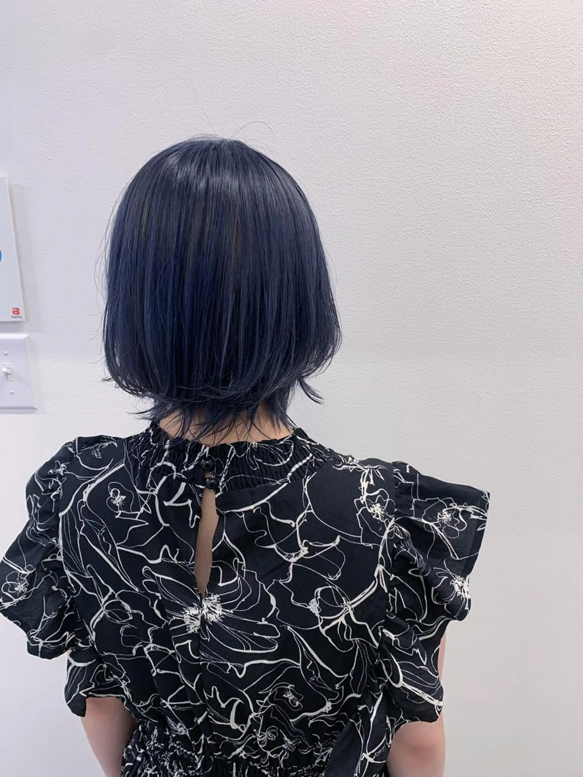 ミディアム カラー ネイビーカラー ヘアカラー Libre 西野圭一のヘアスタイル