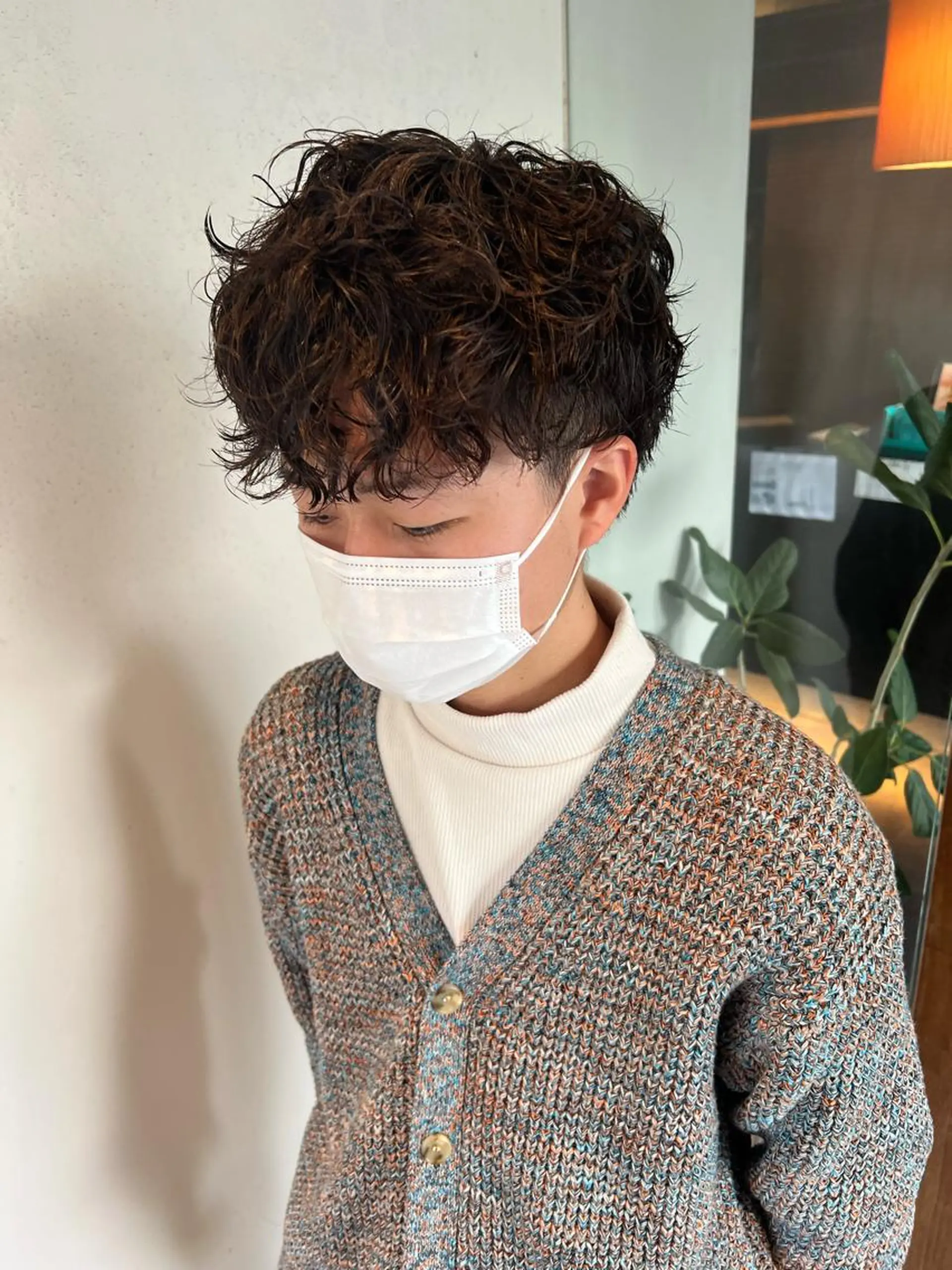 メンズ カット パーマ トリートメント 中井 一葉のヘアスタイル