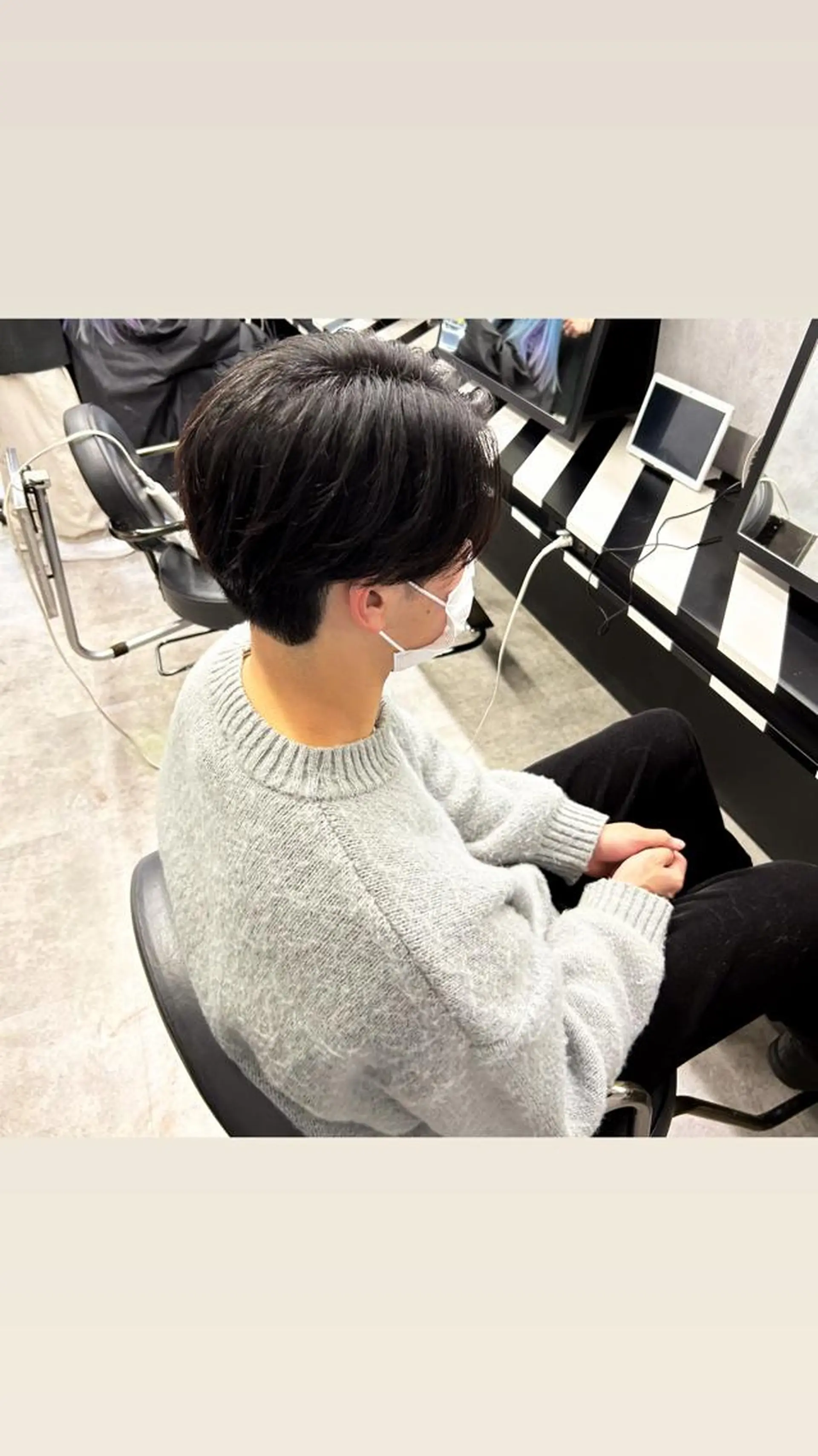 メンズ 縮毛矯正・髪質改善 特化 出納 直起のヘアスタイル