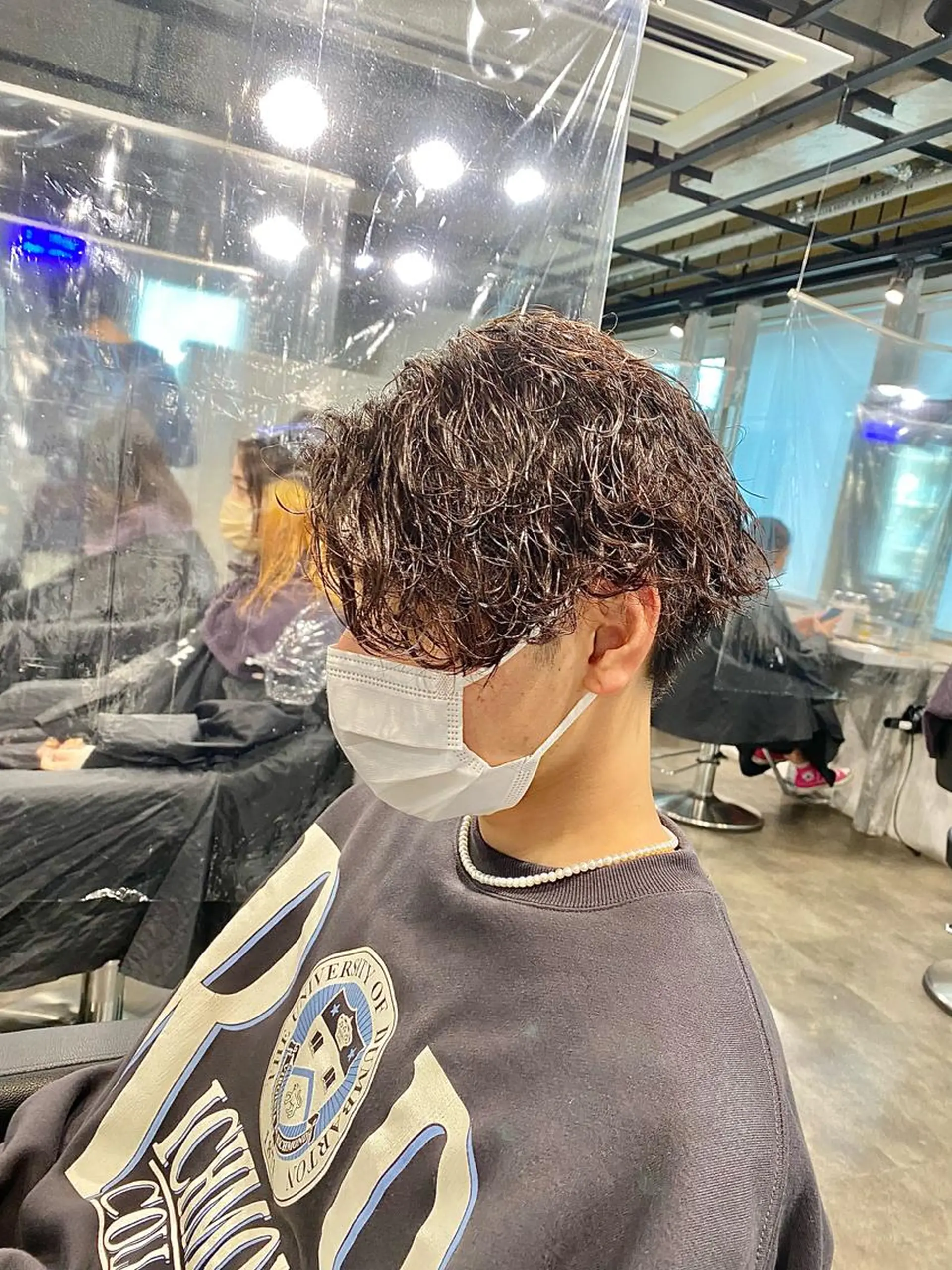 ショート パーマ メンズ 🟦ニュアンス/メン ズパーマ横浜🟦のヘアスタイル