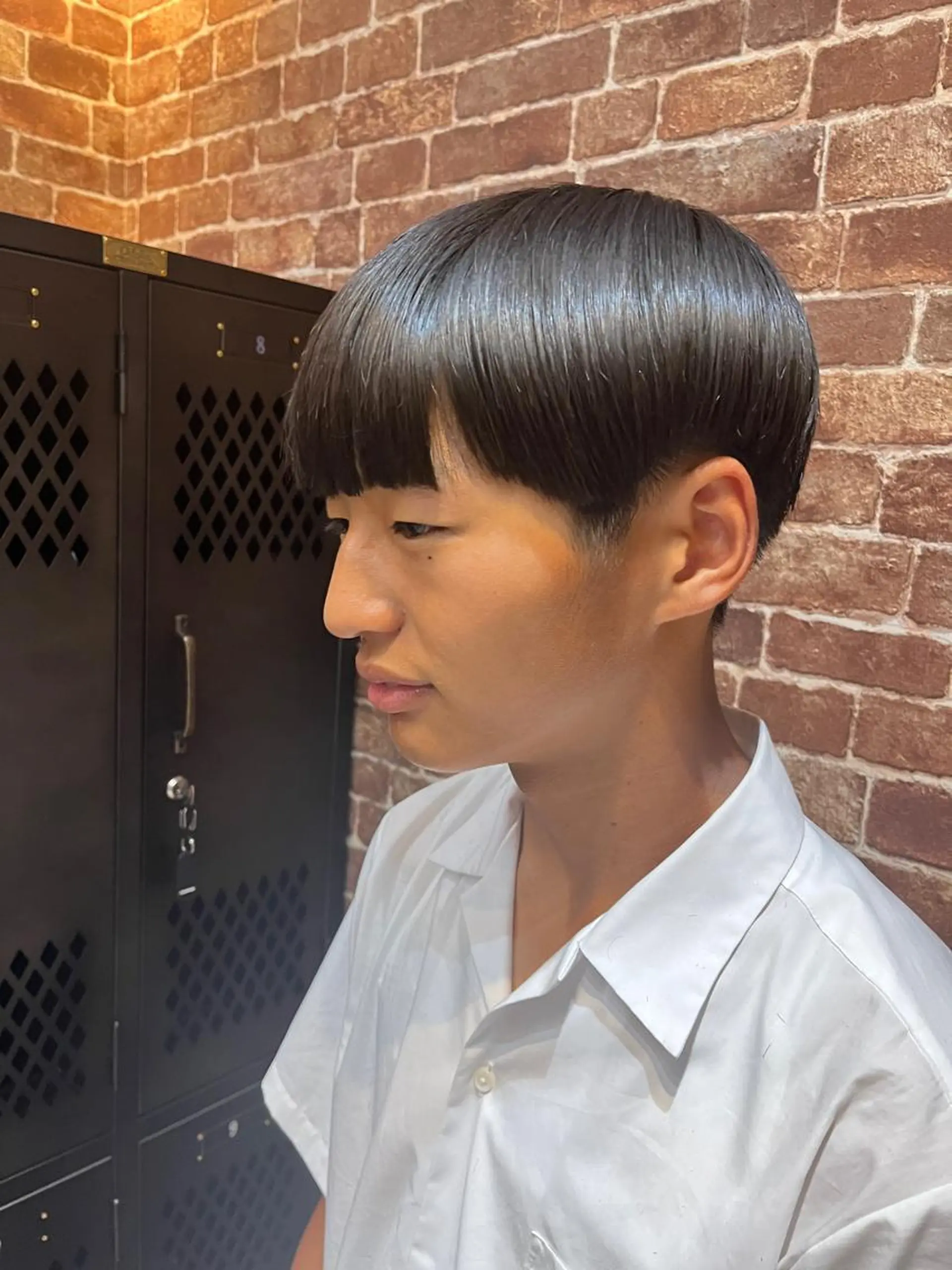 ショート 切りっぱなしボブ ピンクブラウン ボブ ハイライト 髪質改善 久木原 ゆりのヘアスタイル