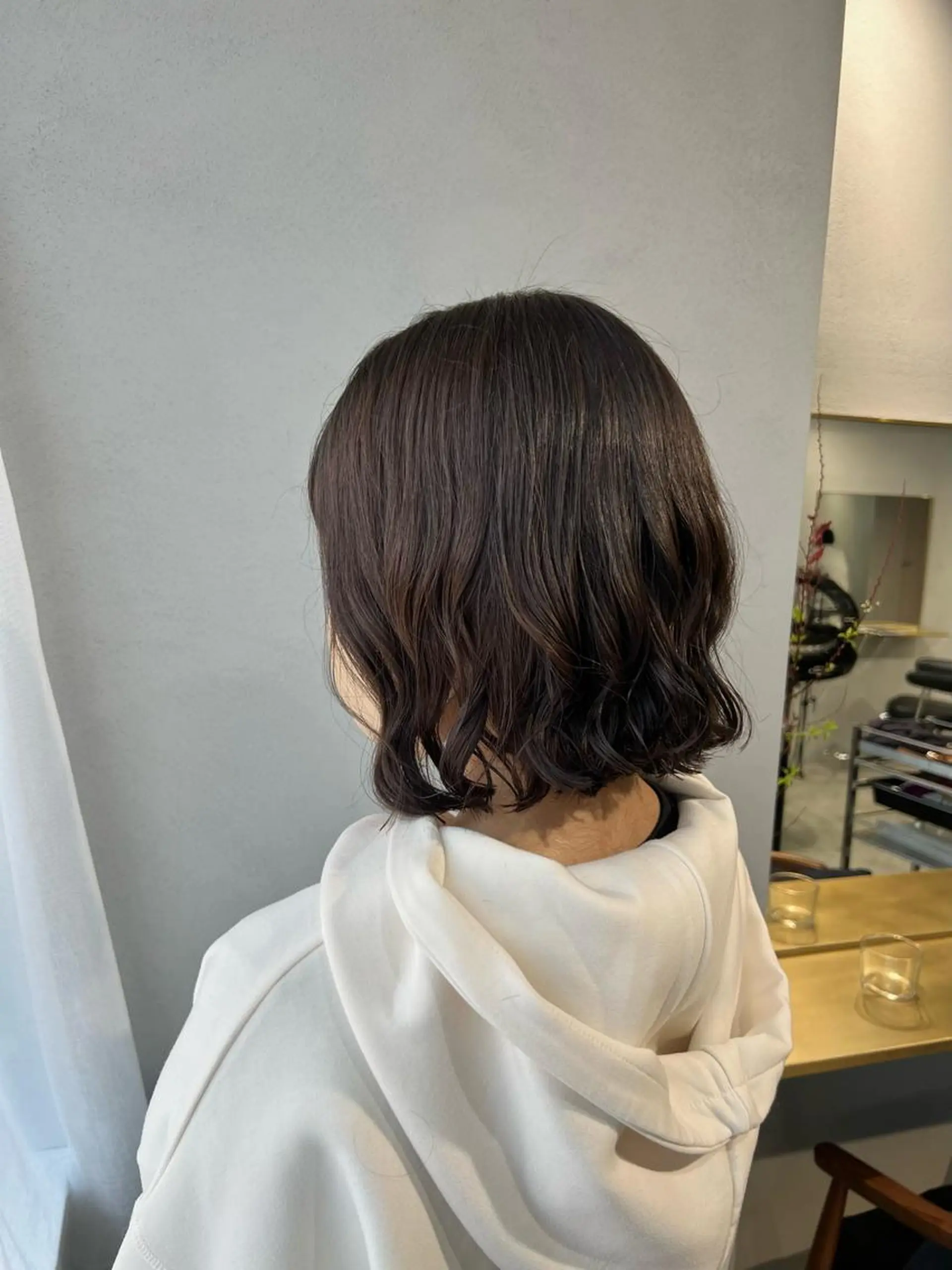 ショート カラー パーマ カット ヘアカラー トリートメント akane/ボブ /ブラウンベージュのヘアスタイル