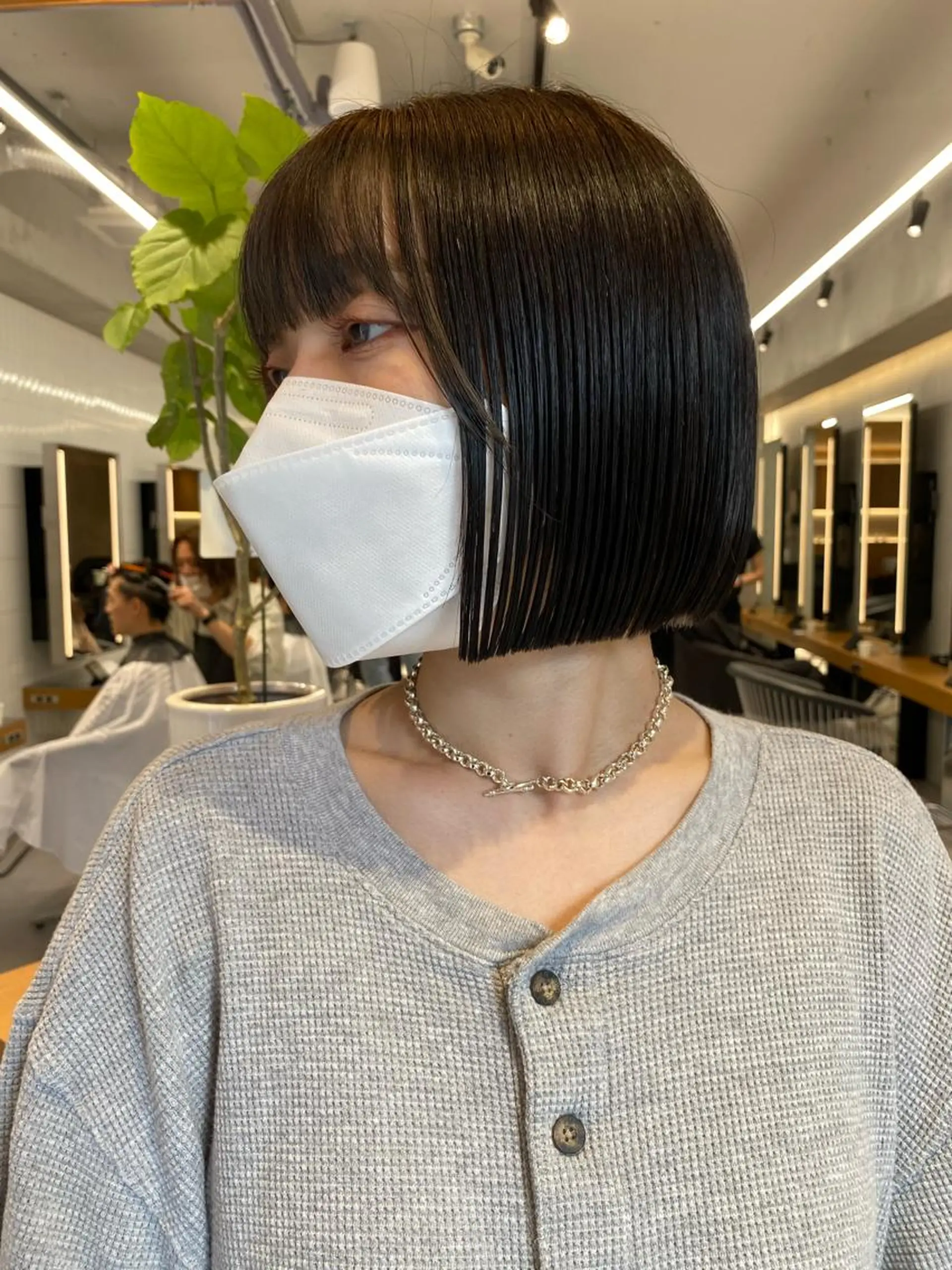 ショート カラー カット ヘアカラー トリートメント センターパート/ 暖色カラーayuのヘアスタイル