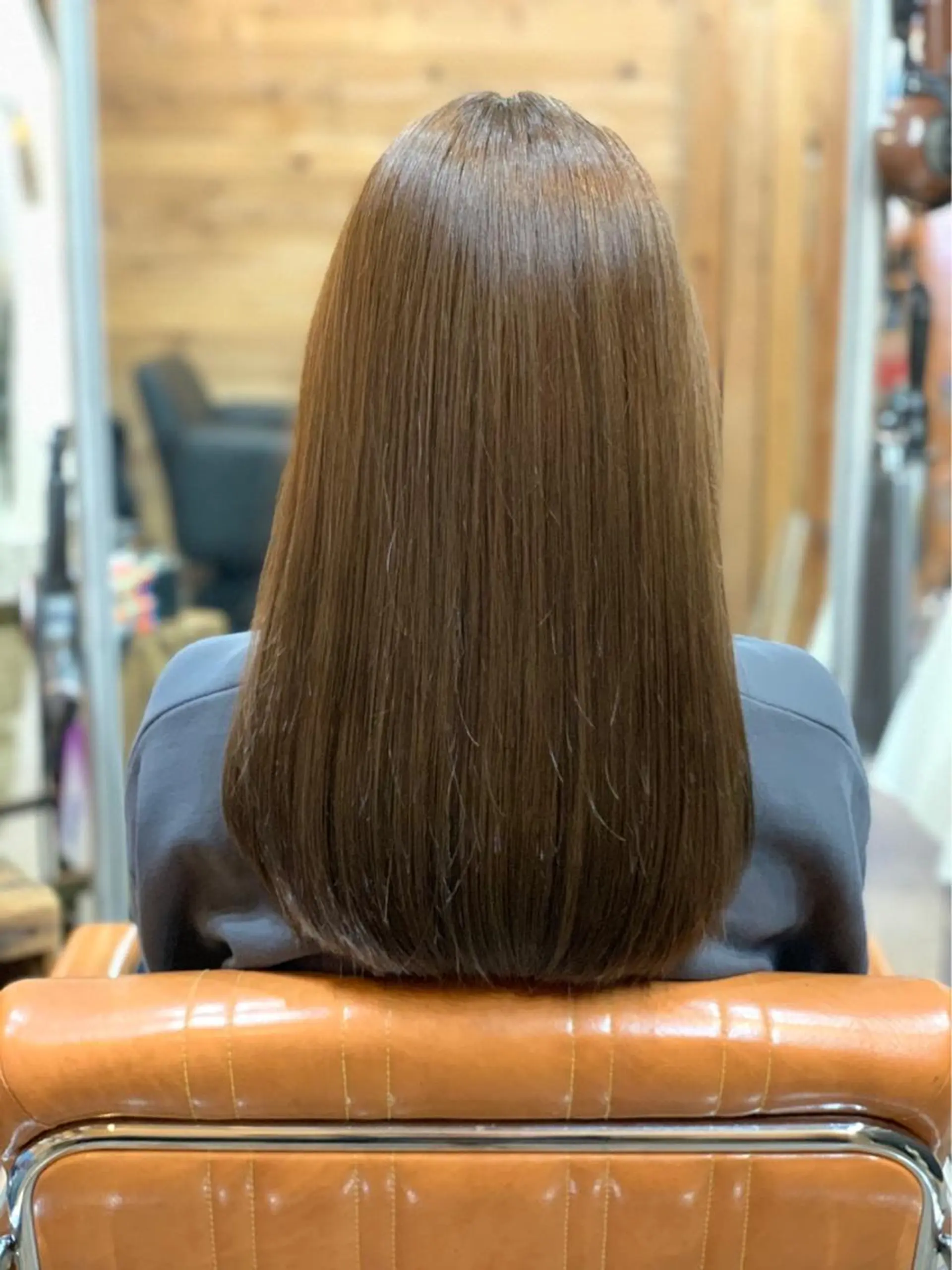 セミロング 髪質改善 縮毛矯正 カット 縮毛矯正 トリートメント ヨッ シーのヘアスタイル