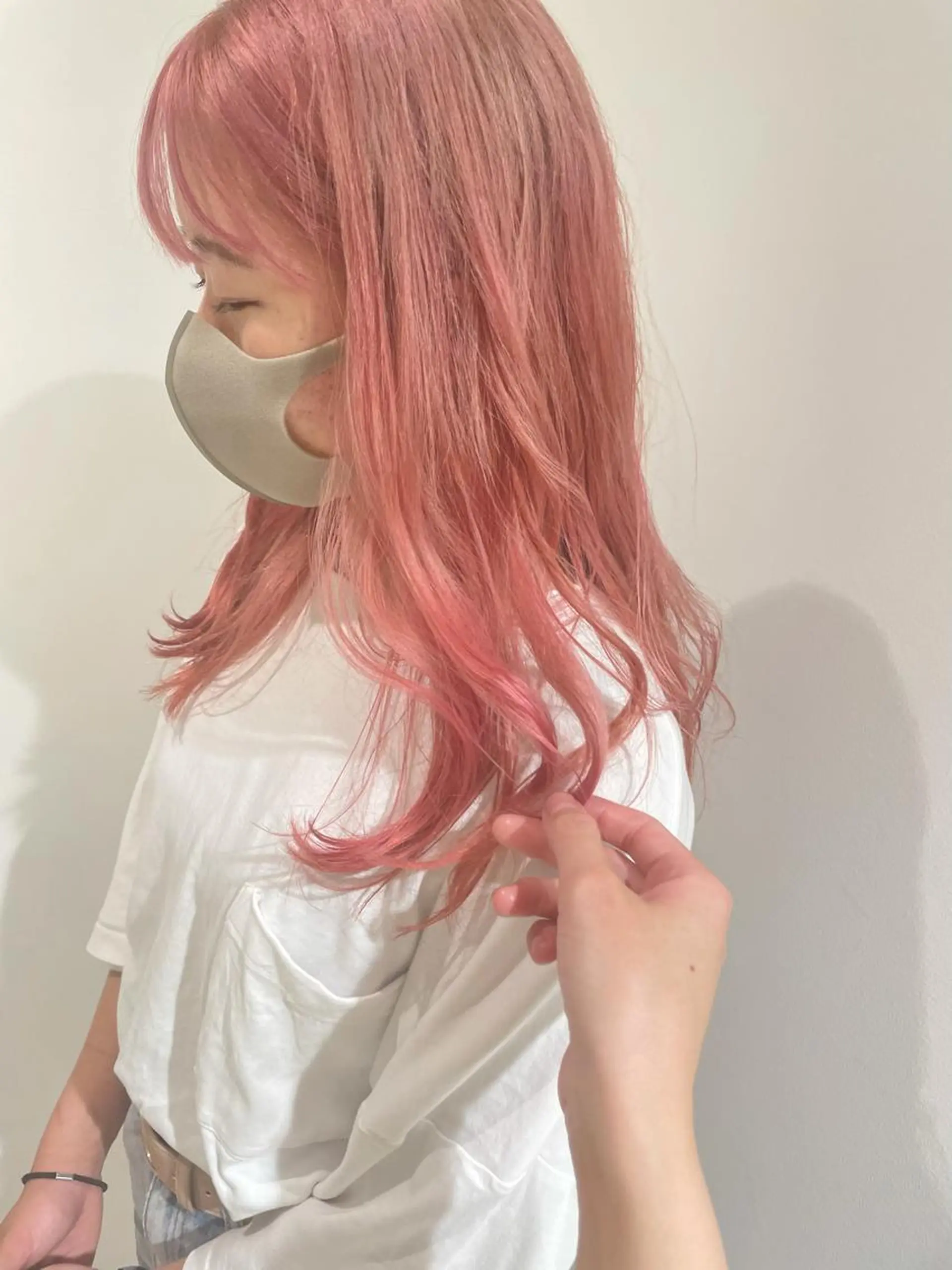 セミロング カラー ブリーチ ブロンド ケアブリーチ 髪質改善カラー/ボブ 🌻Mutsumiのヘアスタイル