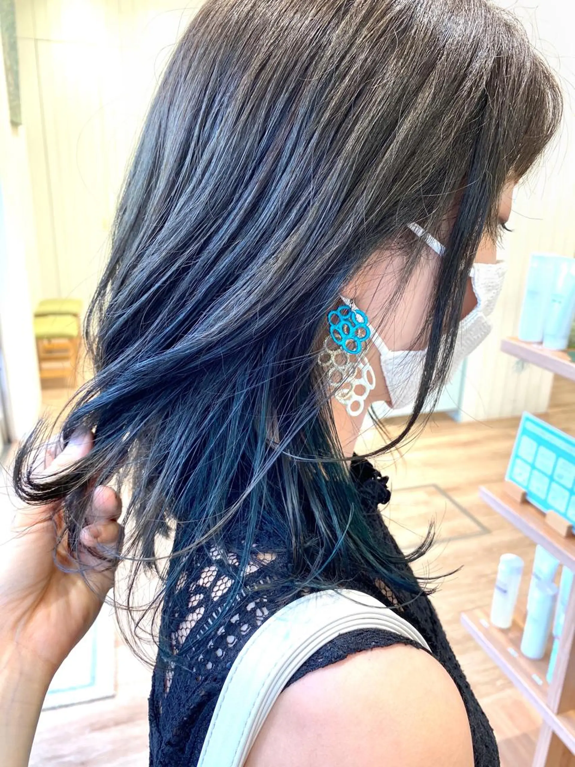 ミディアム カラー ヘアカラー ayaka #パーマ#アレンジのヘアスタイル