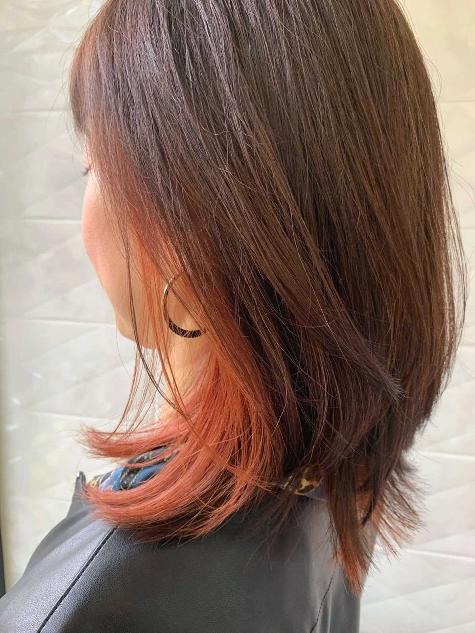 ミディアム カット ヘアカラー トリートメント LucksiMie ginza  明松のヘアスタイル