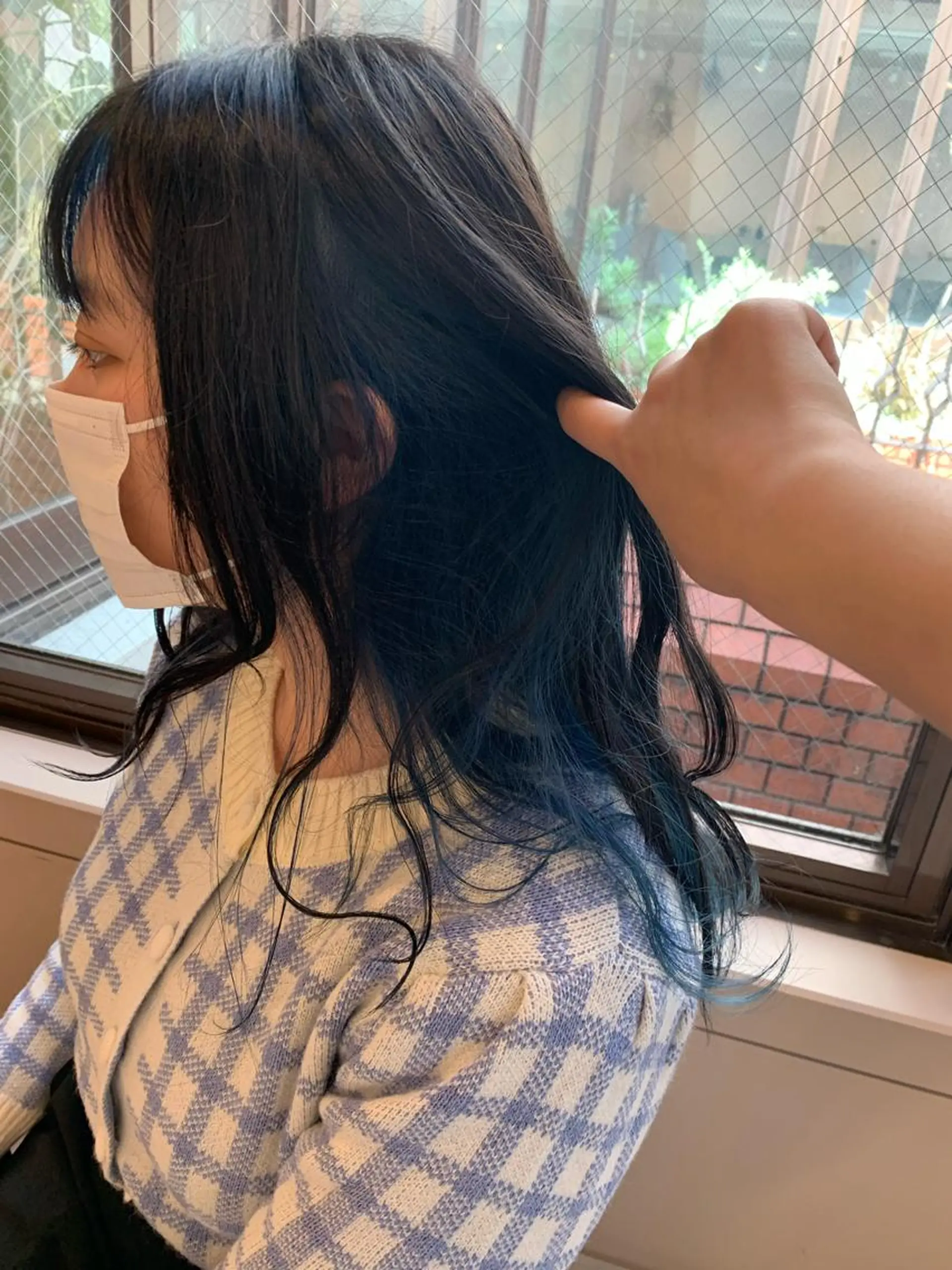 カラー ブルーカラー インナーカラー rio .のヘアスタイル