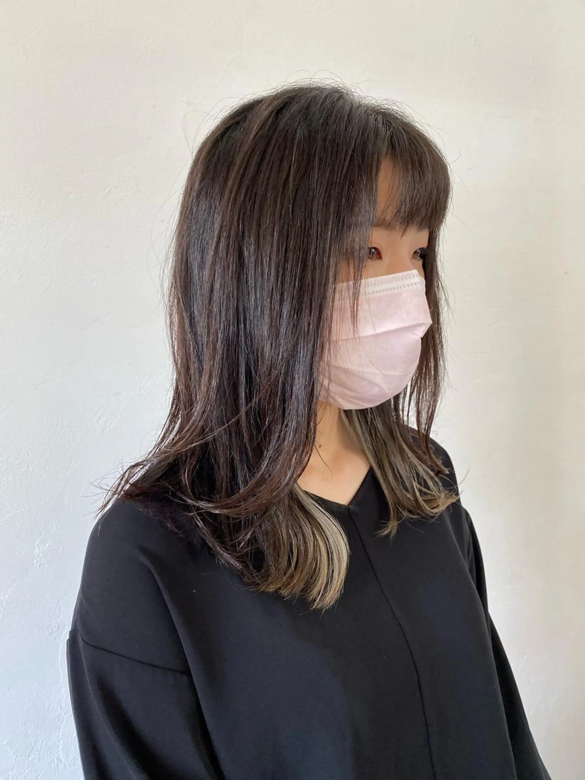 ロング カラー 黒田 凱斗のヘアスタイル