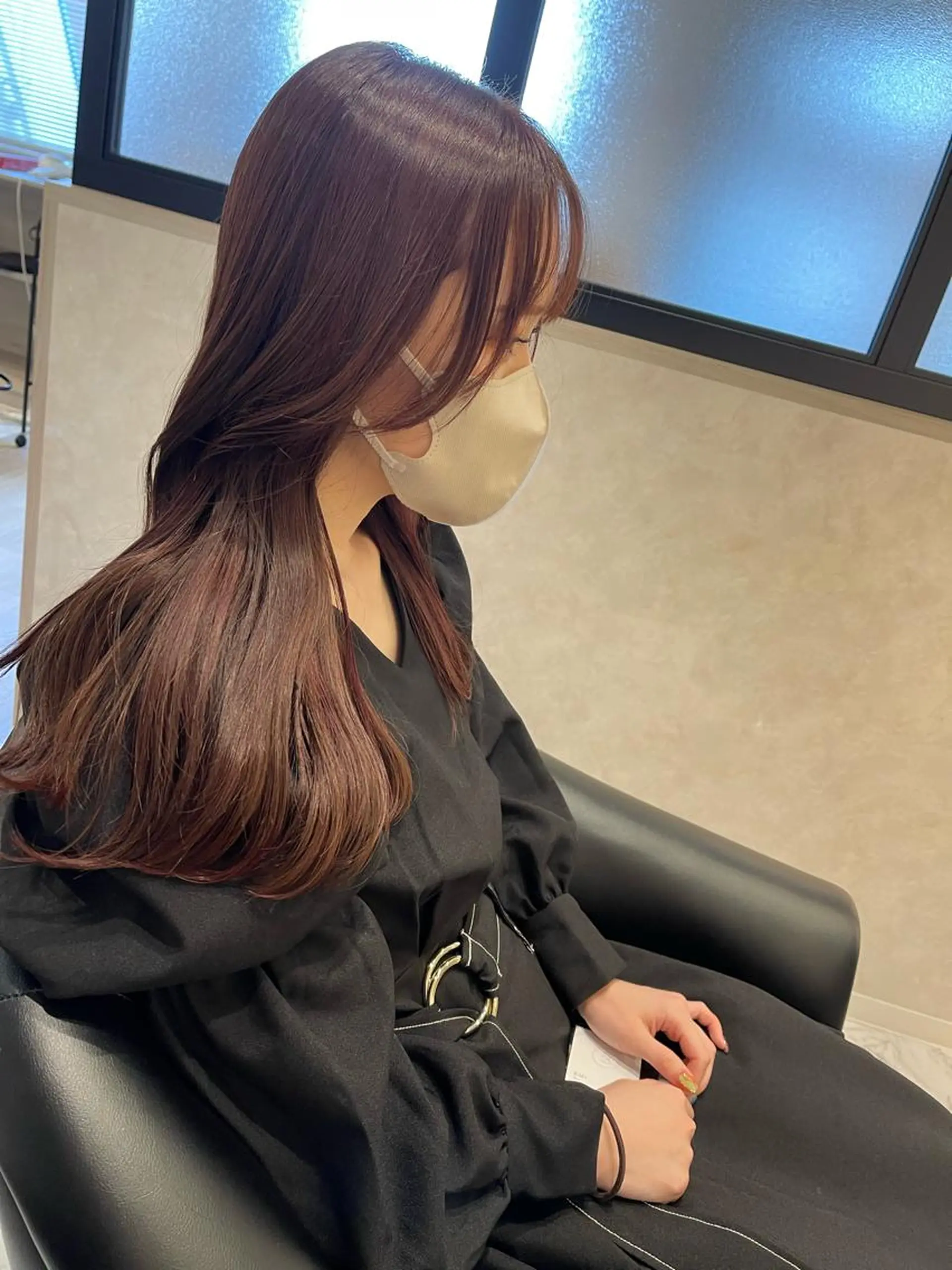 ロング カラー カット ヘアカラー トリートメント &chaLme   心斎橋所属・emi/髪質改善/ 韓国風/艶カラーのヘアスタイル