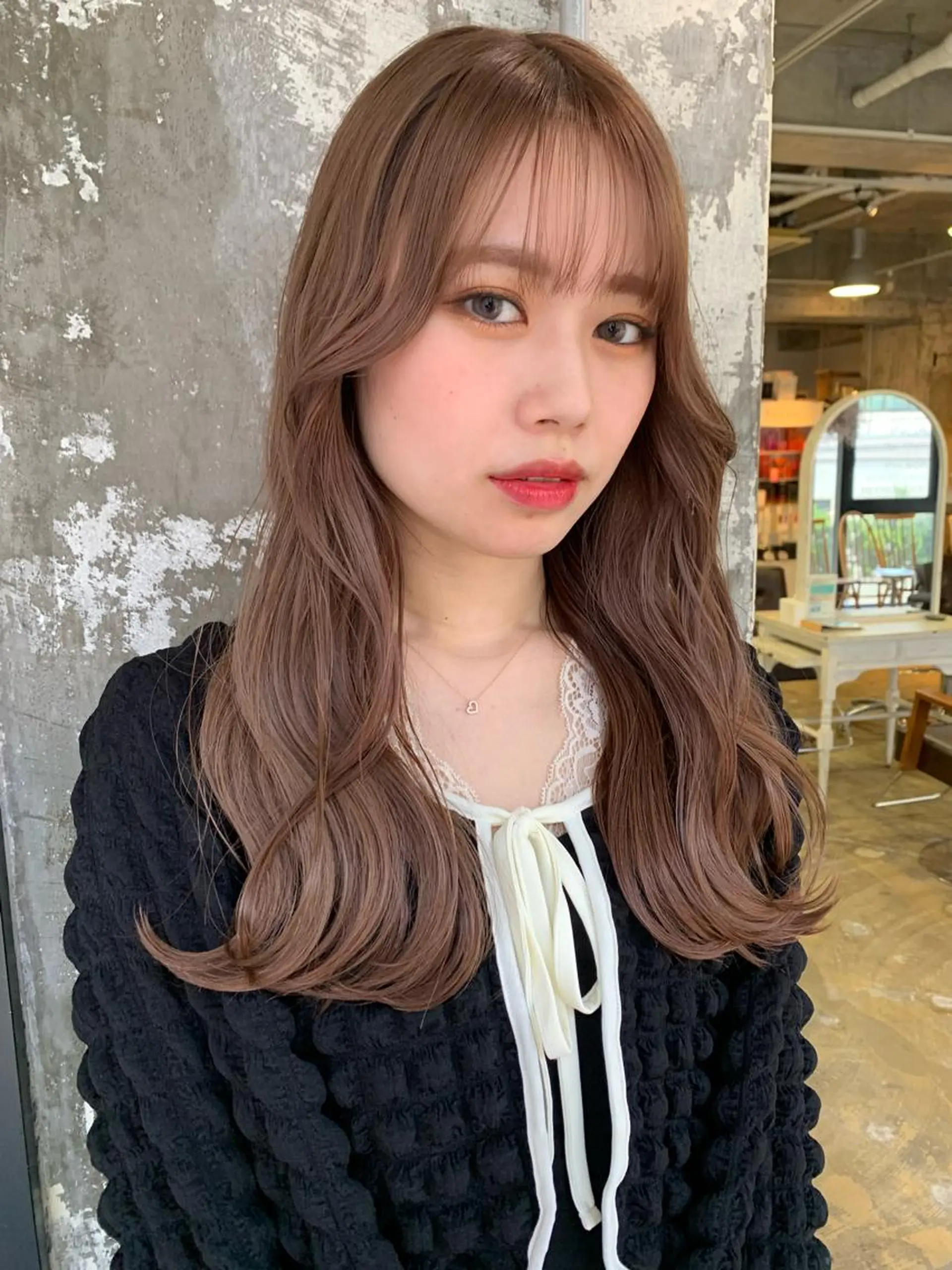 セミロング カラー カット ヘアカラー トリートメント Pia/KIRIA /福岡美容室のヘアスタイル