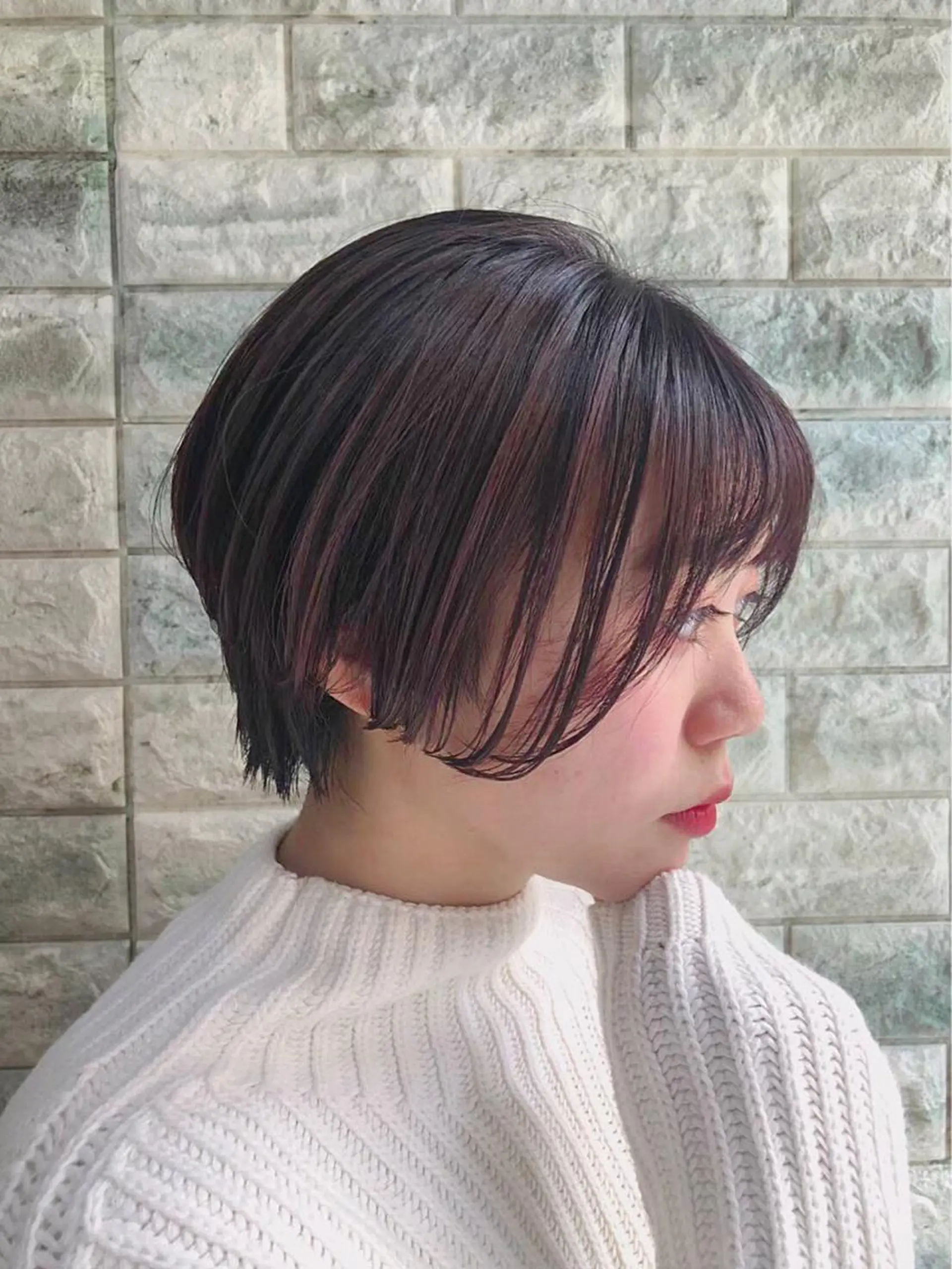 ショート カラー ラベンダーカラー ピンクカラー ピンクラベンダー ショートヘア 韓国ヘア ♡tomimaのヘアスタイル