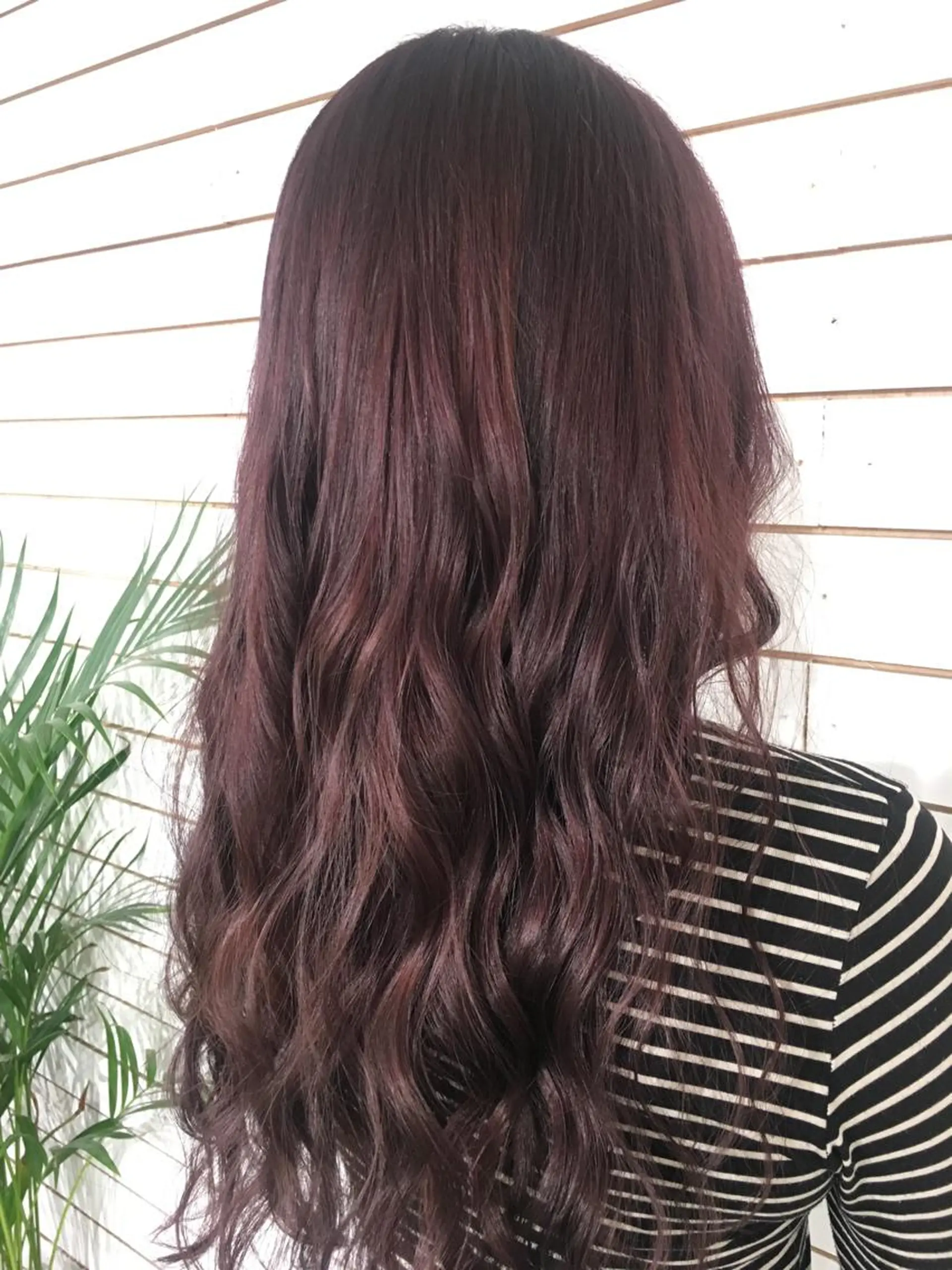 セミロング パープルカラー ヘアカラー トリートメント 🧡艶髪ちゅるん髪 🫧🧡YUKI❄️のヘアスタイル