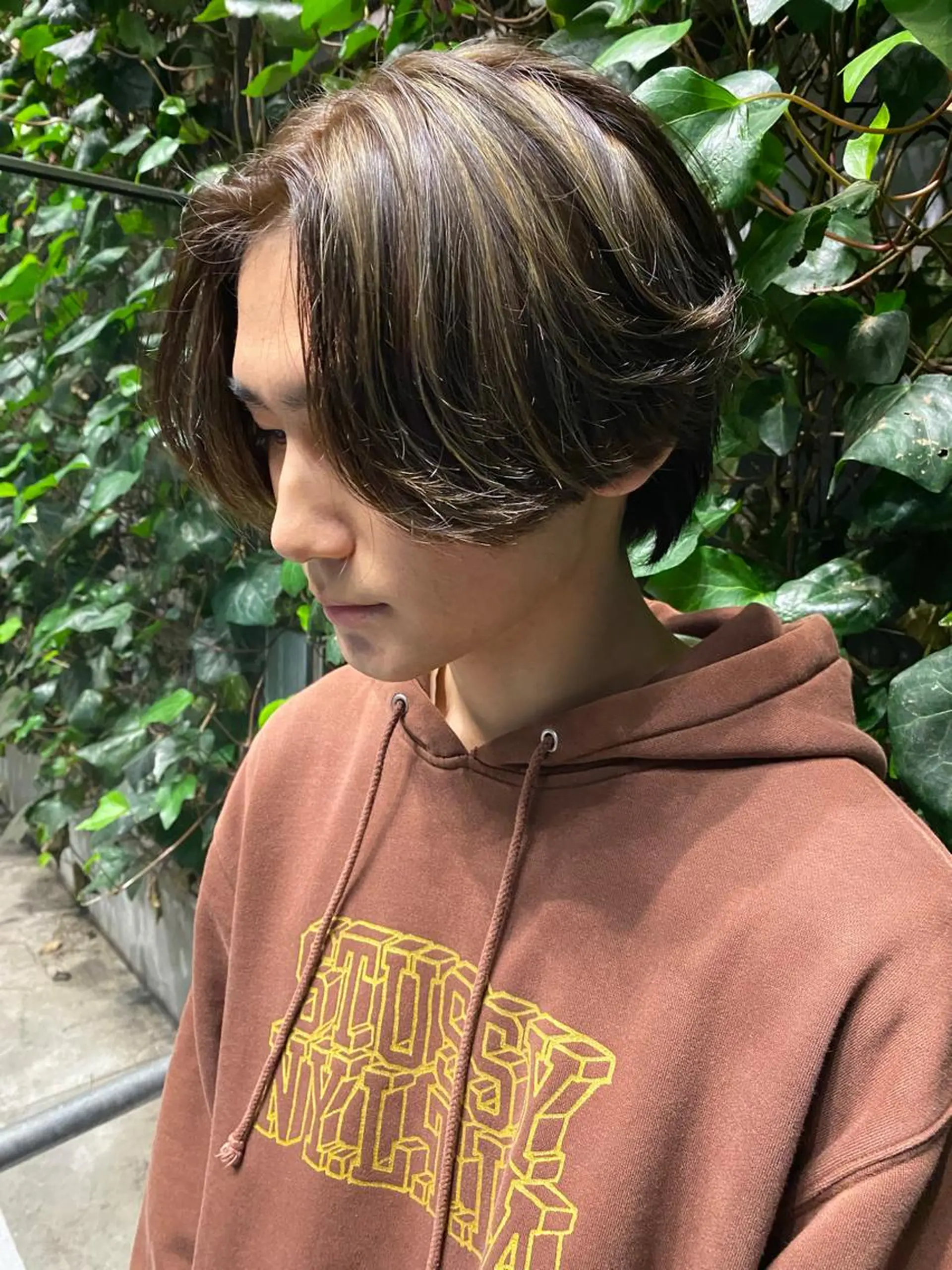 ショート カラー メンズ メンズブリーチ メンズハイライト メンズインナーカラー メンズパーマ プードルパーマ 💈メンズ短髪特化 ✂︎伊藤大輝💈のヘアスタイル