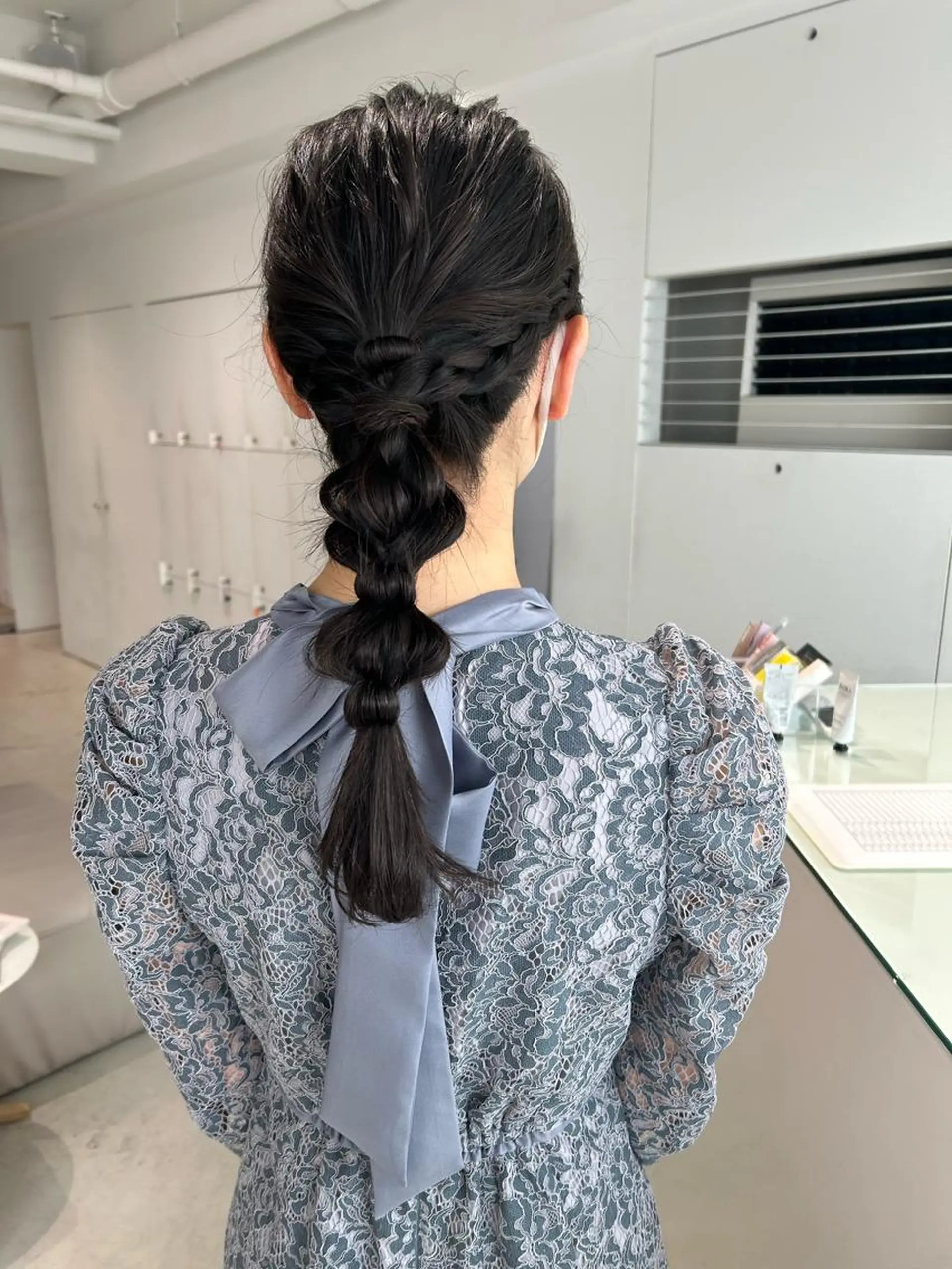 ロング ヘアアレンジ ヘアセット 透明感カラー🫧 nanohaのヘアスタイル