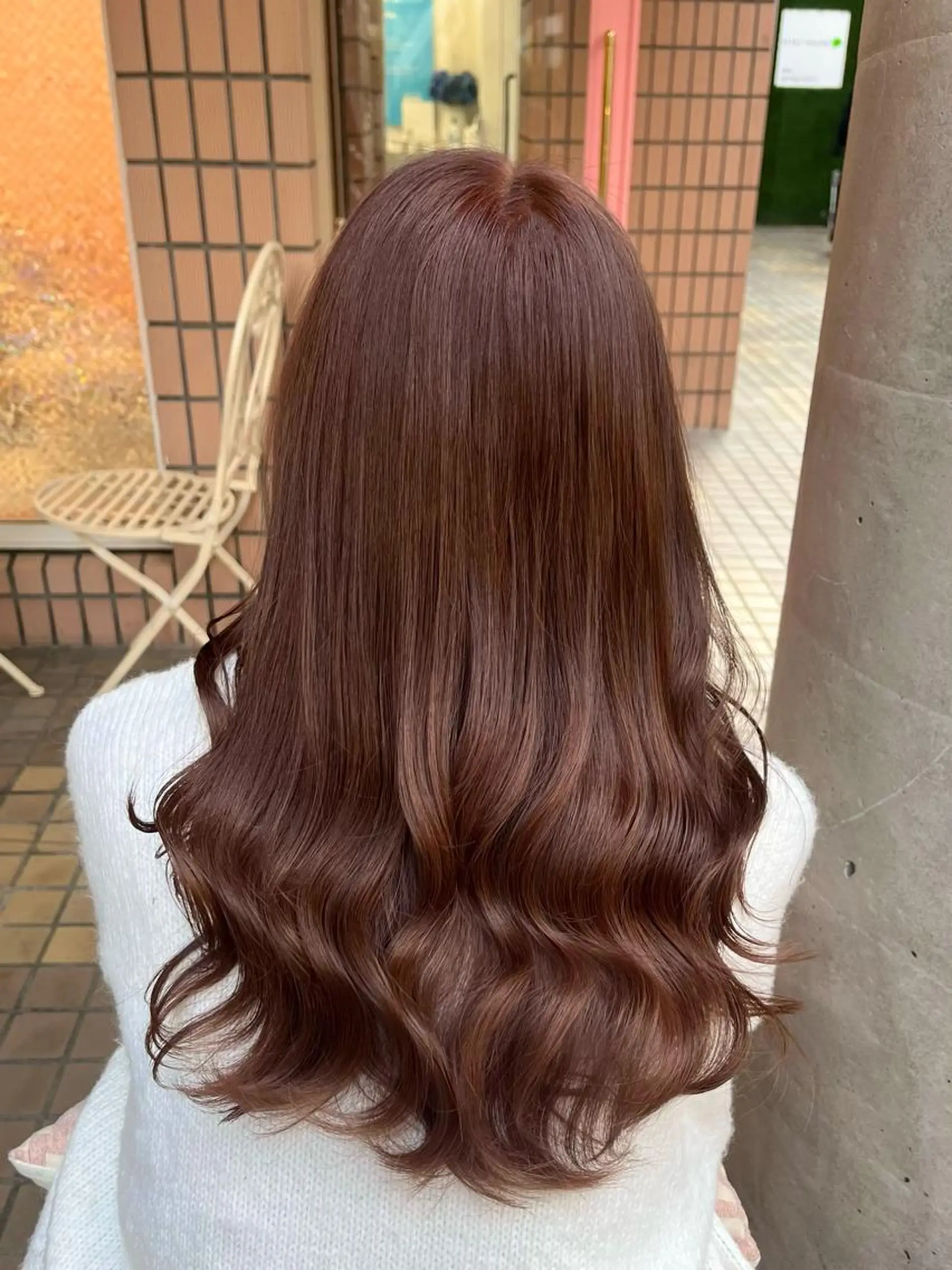 セミロング カラー ピンクカラー 髪質改善 髪質改善☆ 縮毛矯正miyuのヘアスタイル