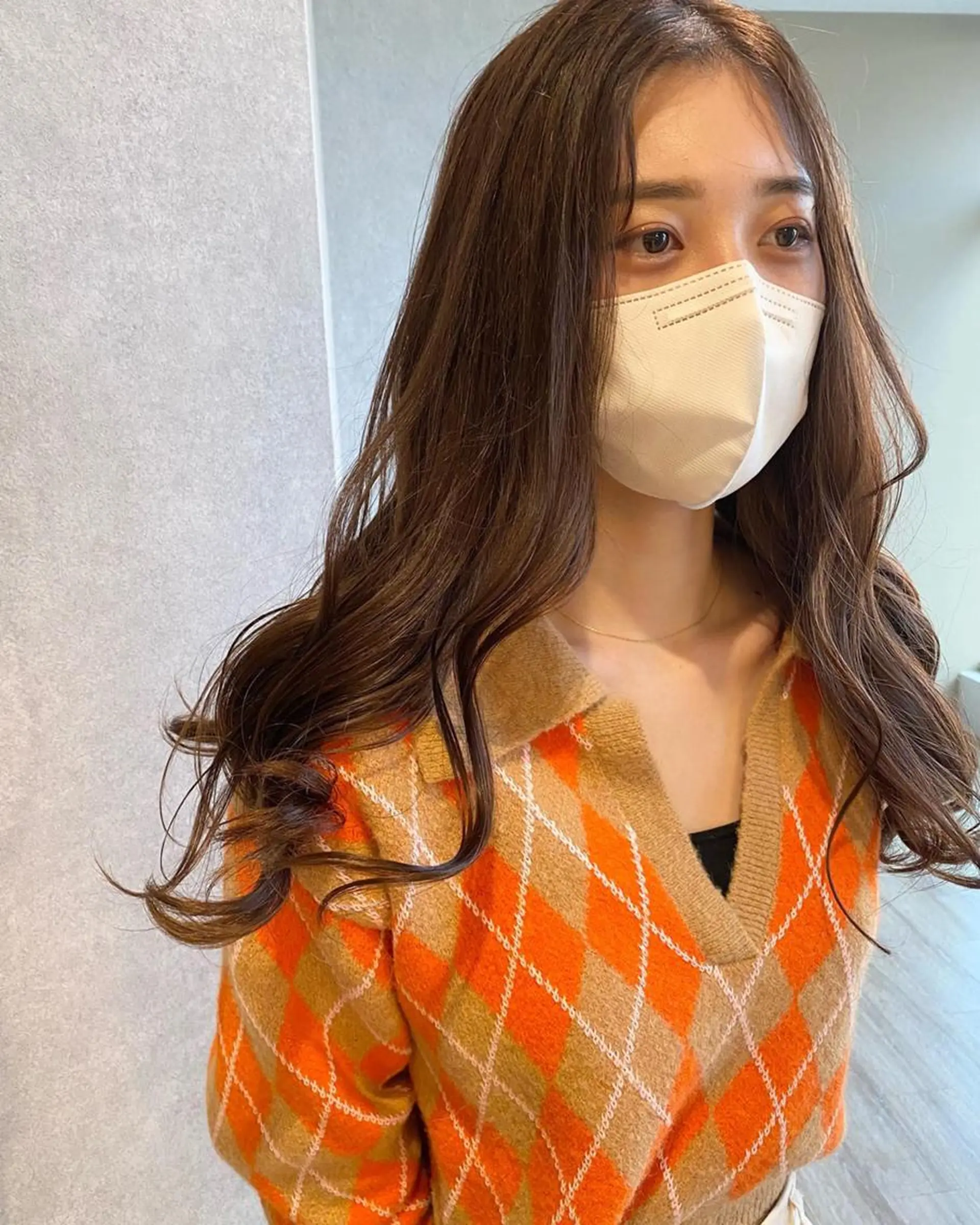 ショート カラー パーマ メンズ キッズ マツエク・マツパ ベージュカラー 山本 銘子のヘアスタイル