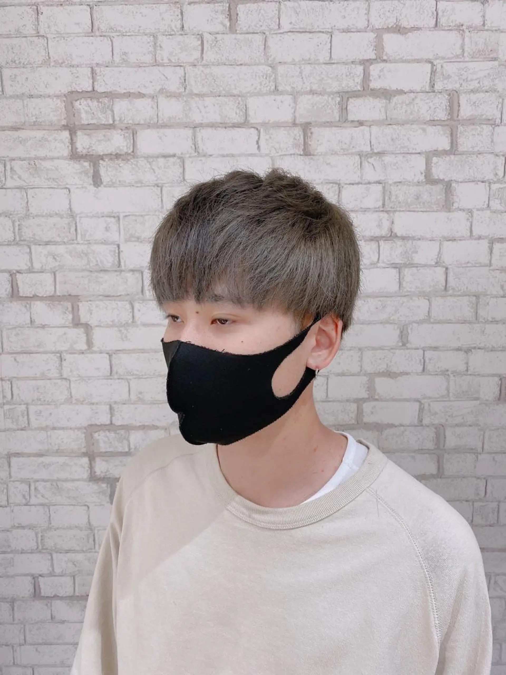 ショート カラー ヘアアレンジ メンズ ヘアカラー ブリーチなし艶カラー 東家のヘアスタイル